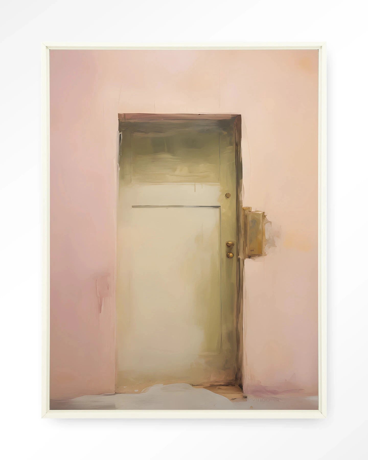 Pink Door - Moderne Wanddecoratie | Artprint, Glass Art, Wandkleed by Urban Cotton