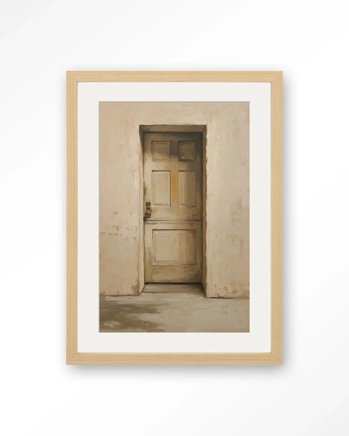 Beige Door - Moderne Wanddecoratie | Artprint, Glass Art, Wandkleed by Urban Cotton