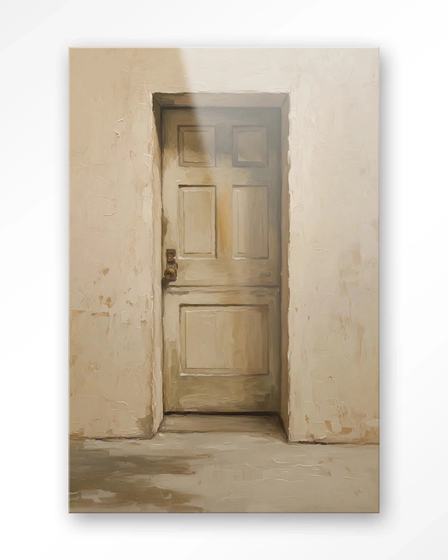 Beige Door - Moderne Wanddecoratie | Artprint, Glass Art, Wandkleed by Urban Cotton