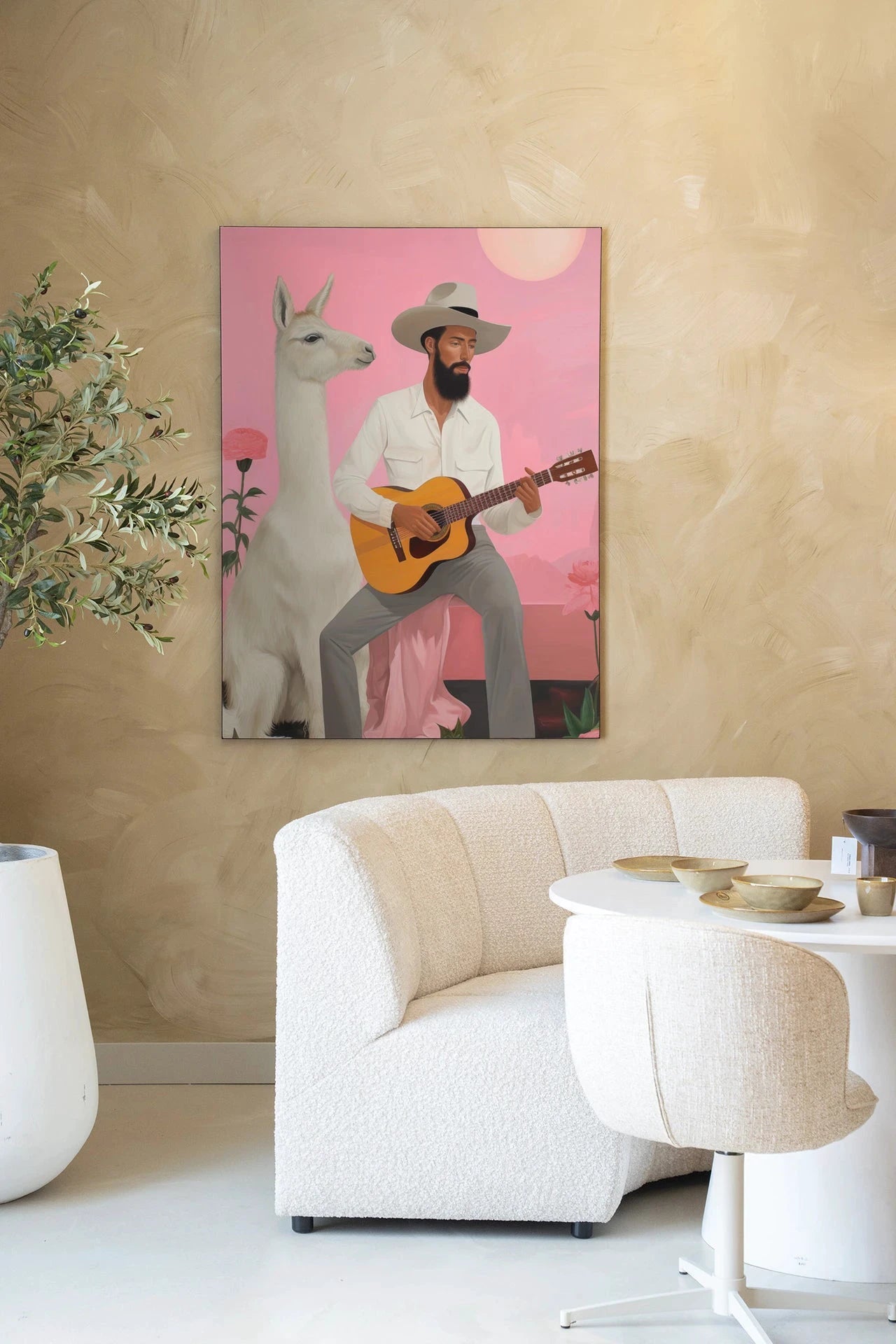 Delilah Lama - Moderne Wanddecoratie | Artprint, Glass Art, Wandkleed by Urban Cotton