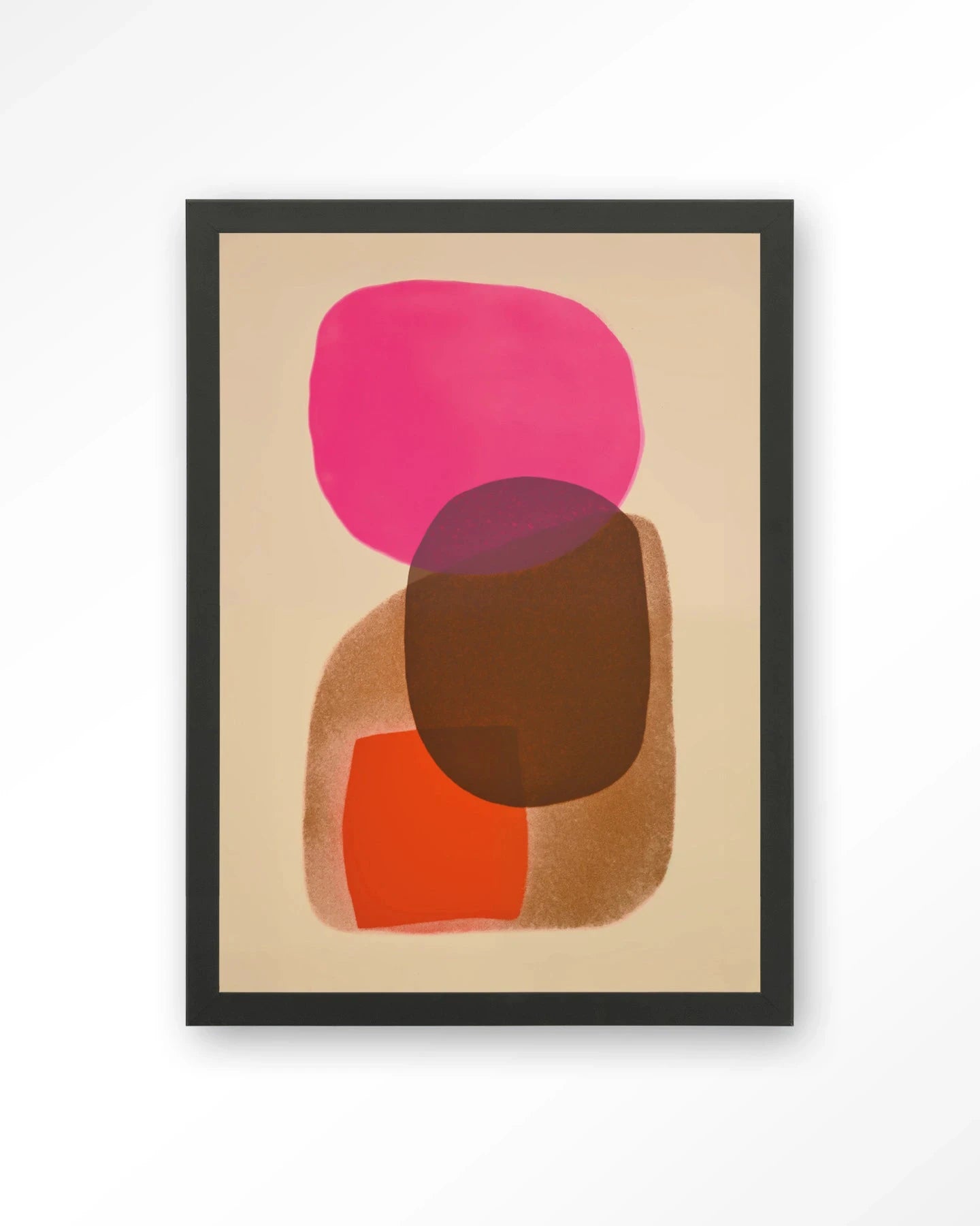 Rosy Echo - Moderne Wanddecoratie | Artprint, Glass Art, Wandkleed by Urban Cotton