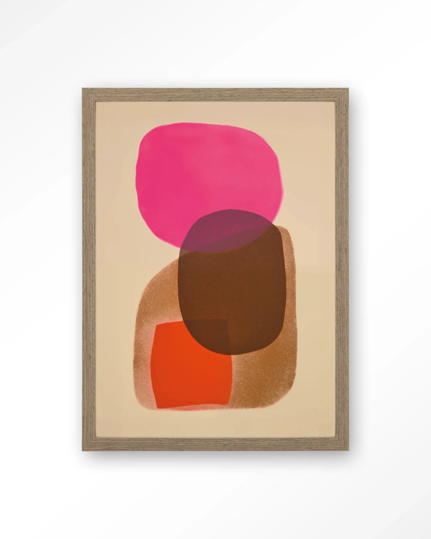 Rosy Echo - Moderne Wanddecoratie | Artprint, Glass Art, Wandkleed by Urban Cotton