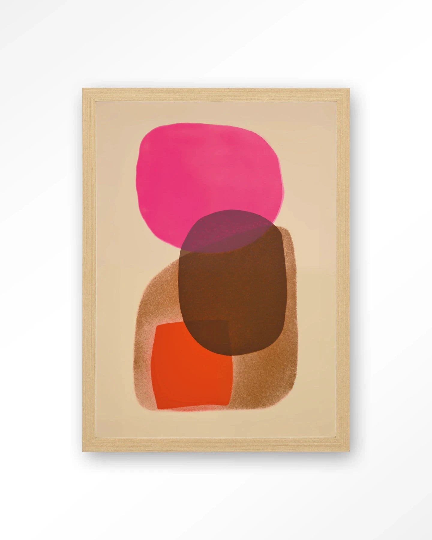 Rosy Echo - Moderne Wanddecoratie | Artprint, Glass Art, Wandkleed by Urban Cotton