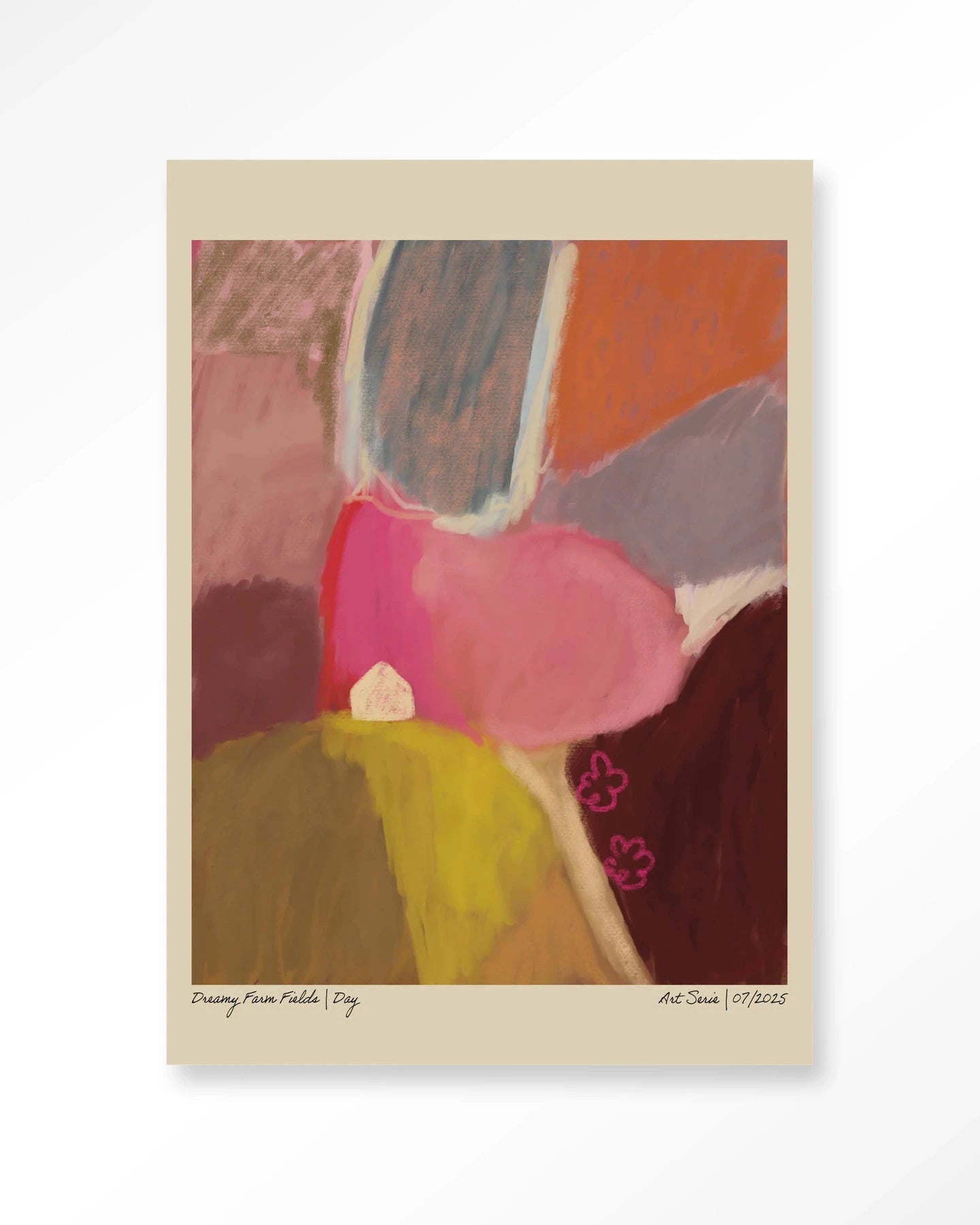 Dreamy Farmfield By Day - Moderne Wanddecoratie | Artprint, Glass Art, Wandkleed by Urban Cotton