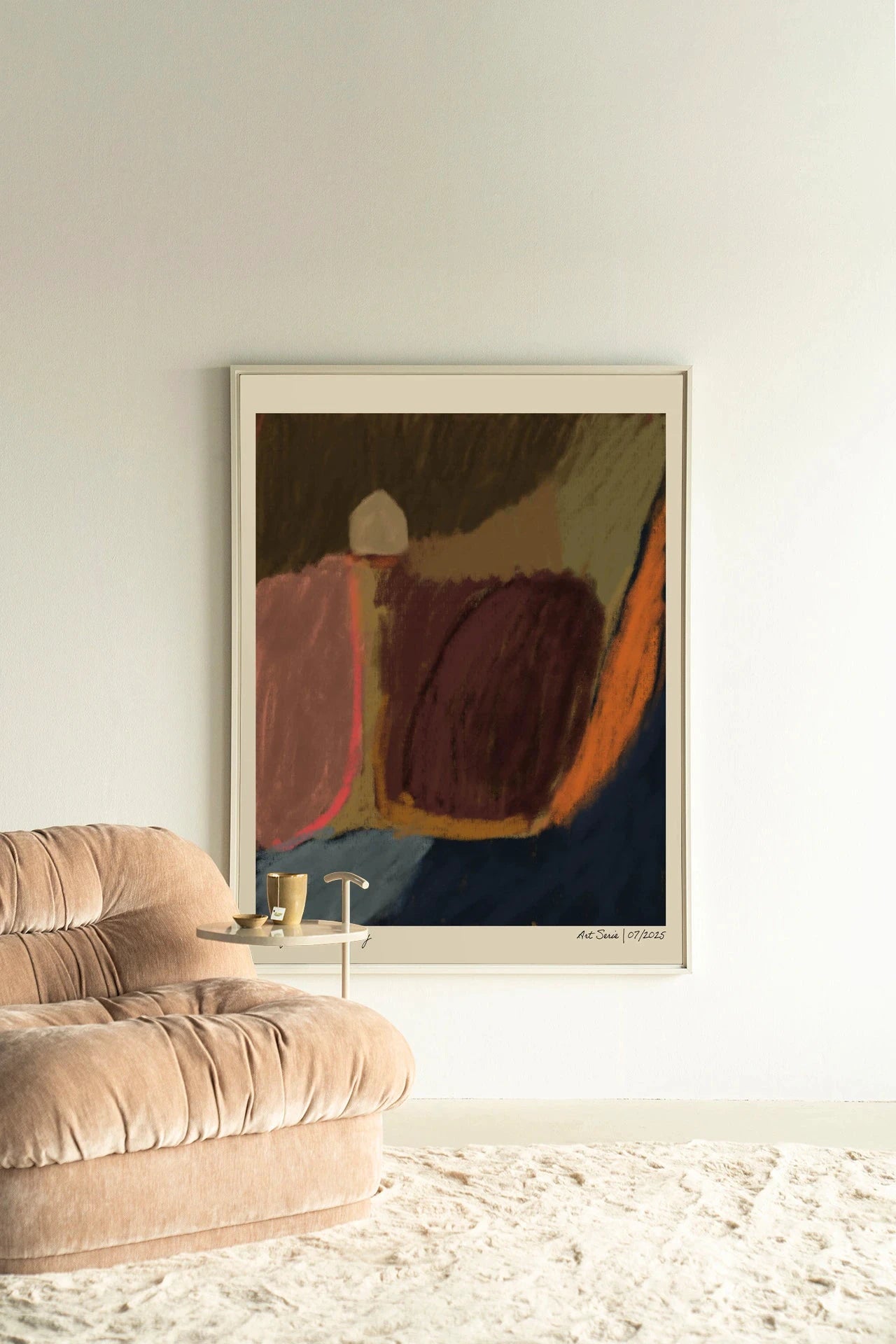 Dreamy Farmfield By Night - Moderne Wanddecoratie | Artprint, Glass Art, Wandkleed by Urban Cotton