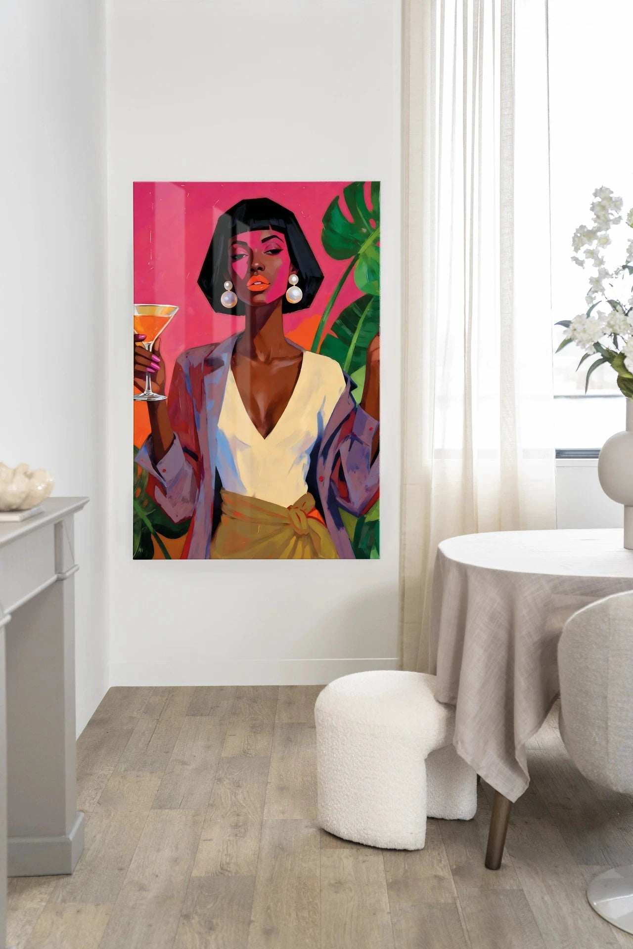 Club Tropicana - Moderne Wanddecoratie | Artprint, Glass Art, Wandkleed by Urban Cotton