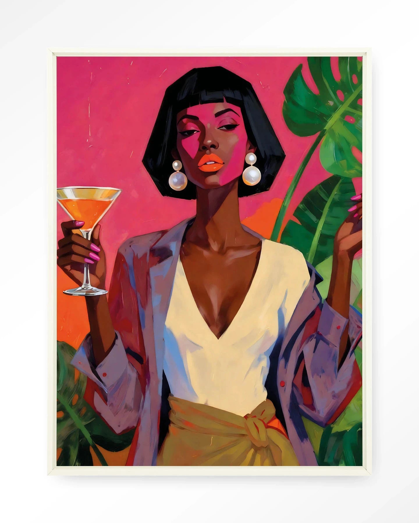 Club Tropicana - Moderne Wanddecoratie | Artprint, Glass Art, Wandkleed by Urban Cotton