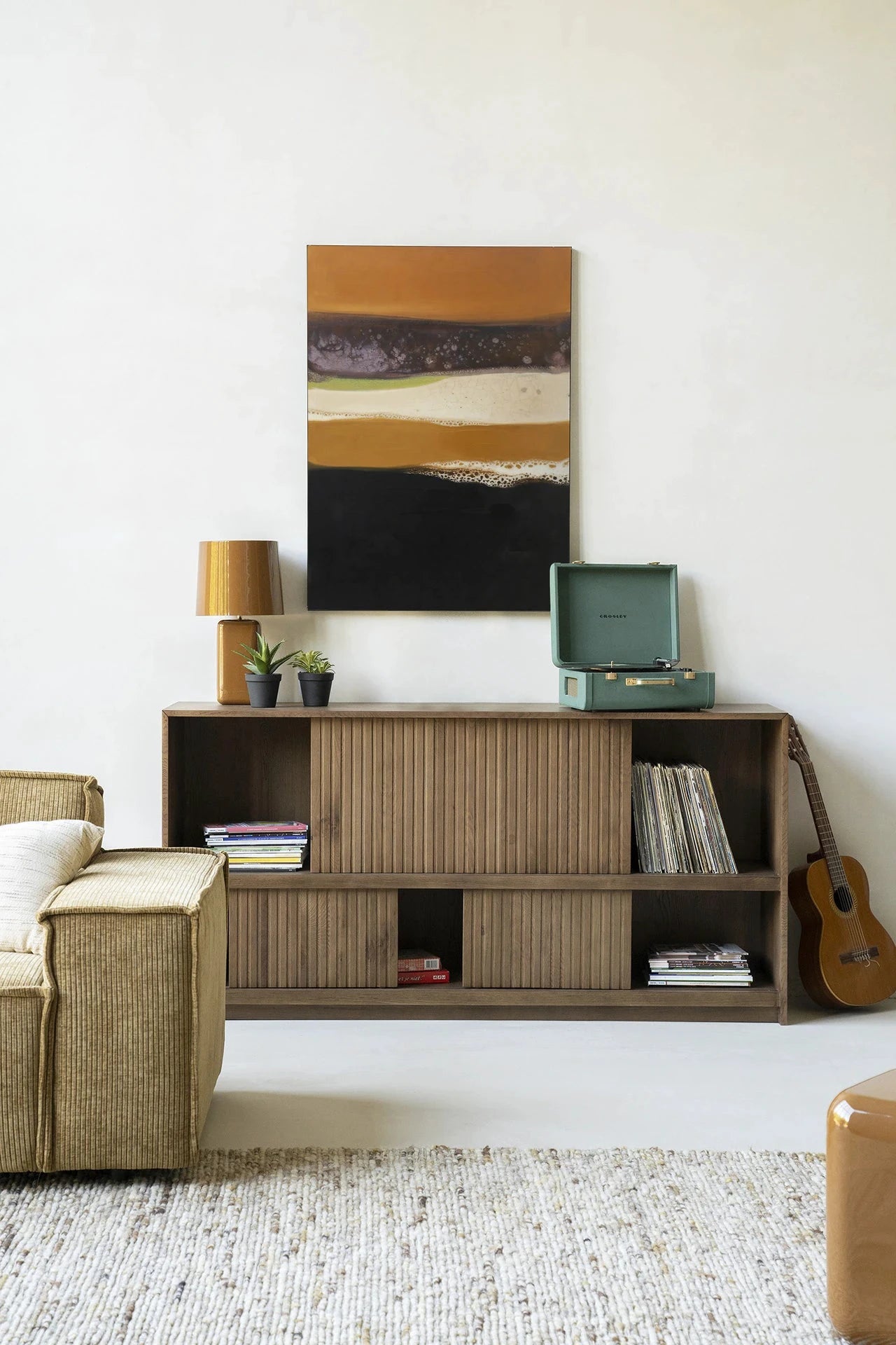 Retro Perspective - Moderne Wanddecoratie | Artprint, Glass Art, Wandkleed by Urban Cotton