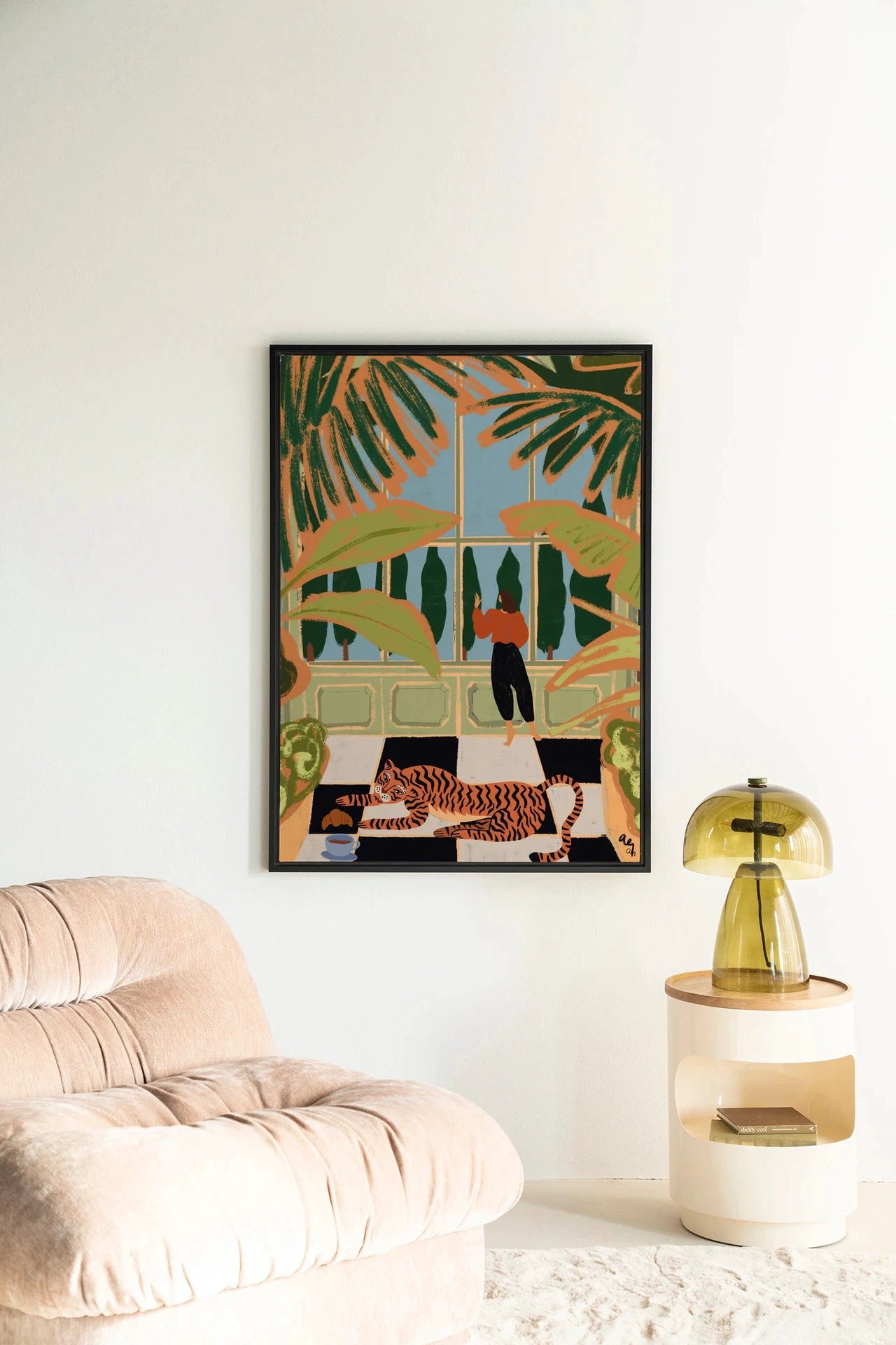 Green House - Moderne Wanddecoratie | Artprint, Glass Art, Wandkleed by Urban Cotton