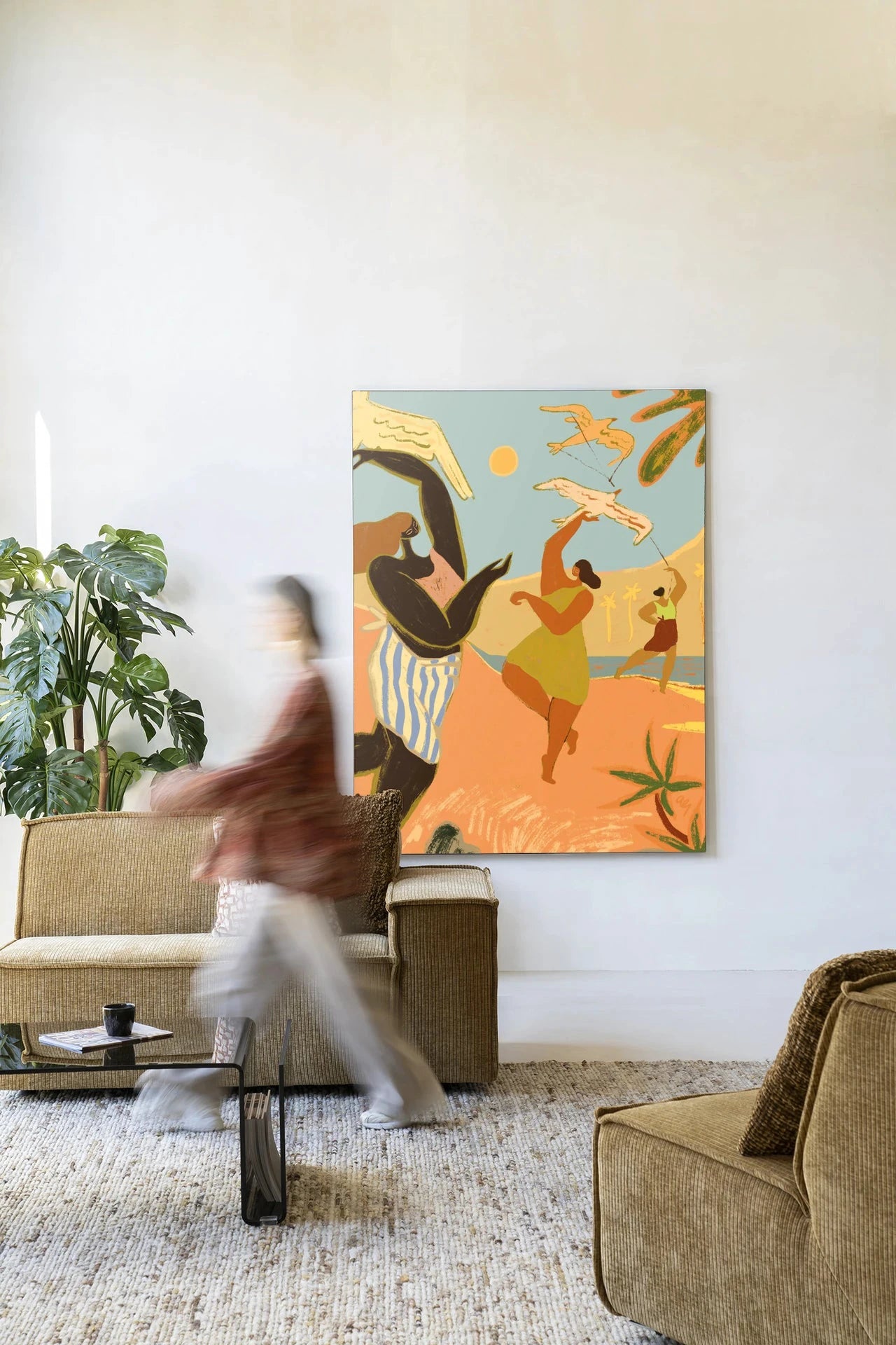 Fly High - Moderne Wanddecoratie | Artprint, Glass Art, Wandkleed by Urban Cotton