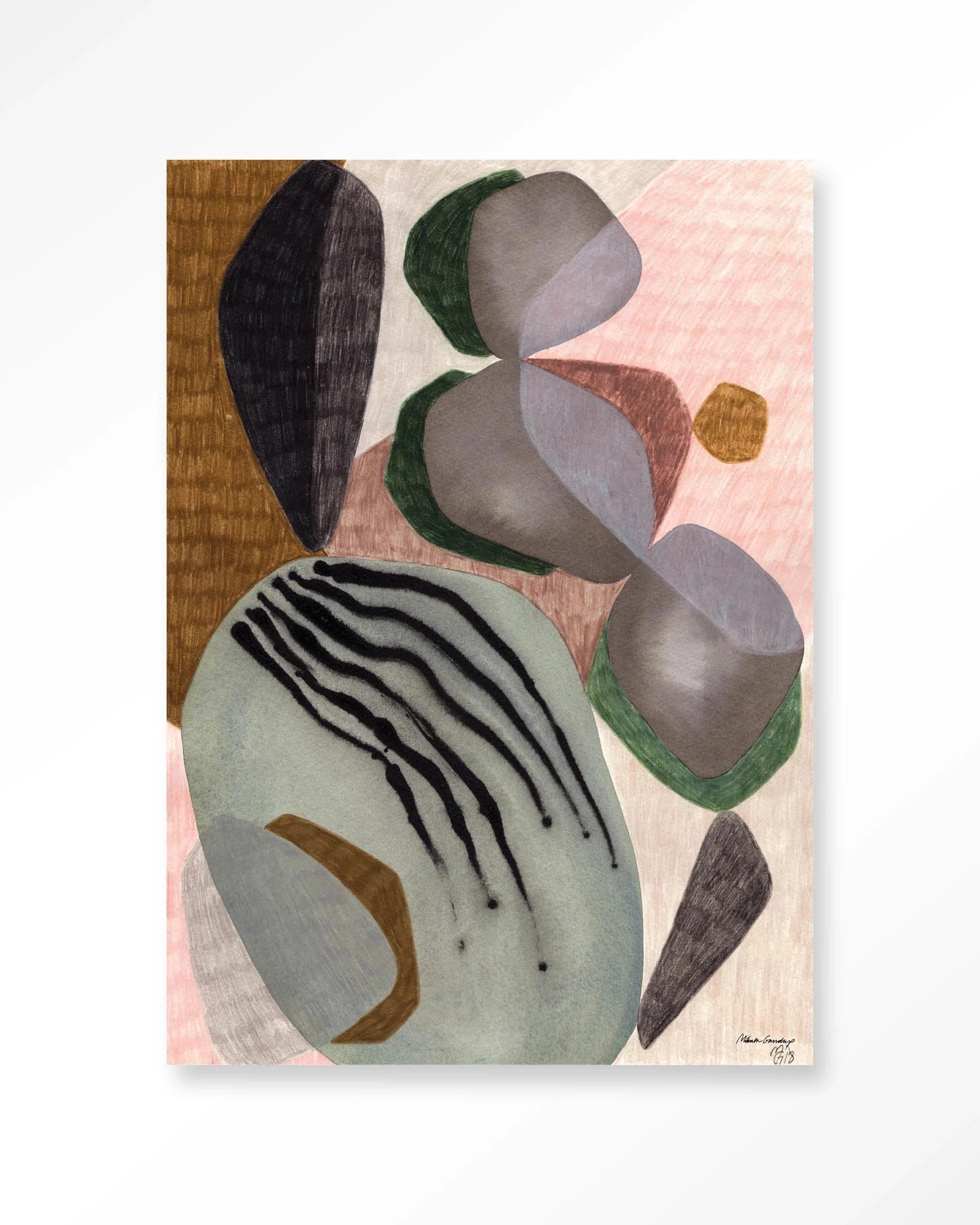 Latmos - Moderne Wanddecoratie | Artprint, Glass Art, Wandkleed by Urban Cotton