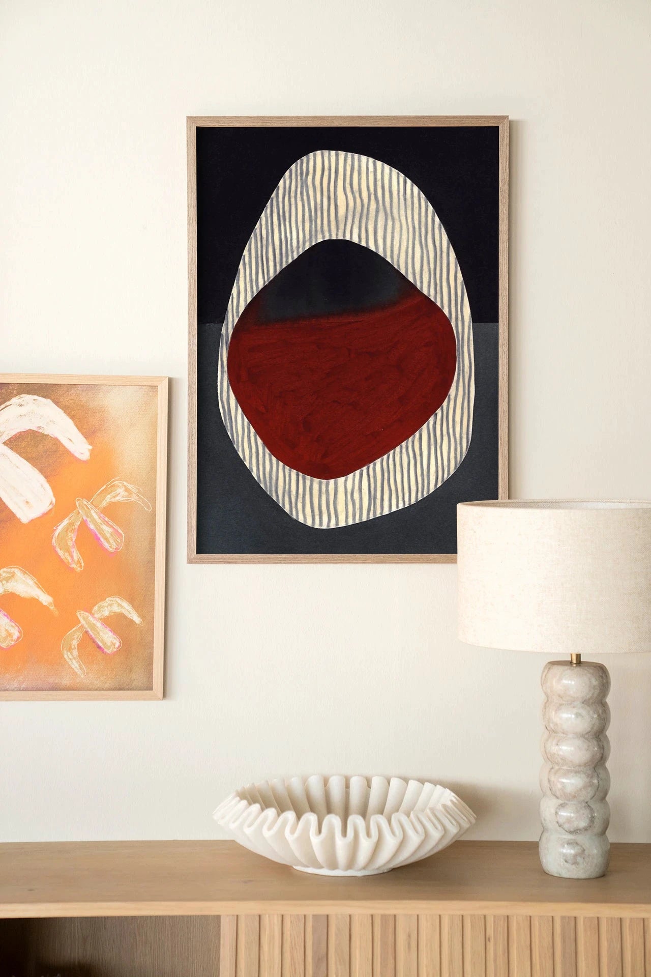 Vertical Oval - Moderne Wanddecoratie | Artprint, Glass Art, Wandkleed by Urban Cotton