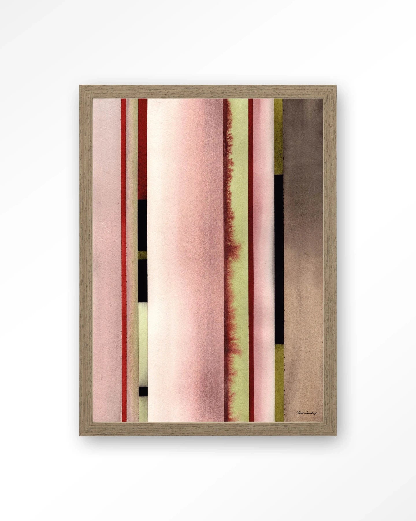 Vertical Rose - Moderne Wanddecoratie | Artprint, Glass Art, Wandkleed by Urban Cotton