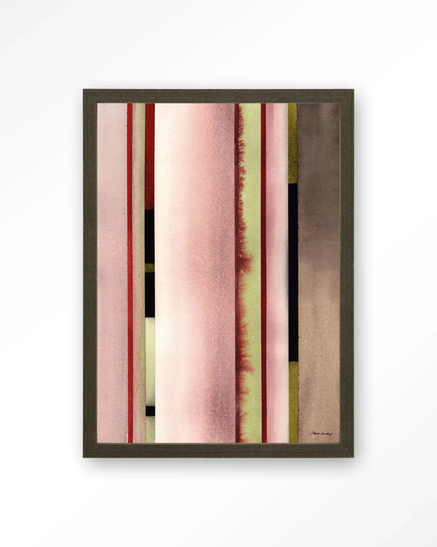 Vertical Rose - Moderne Wanddecoratie | Artprint, Glass Art, Wandkleed by Urban Cotton