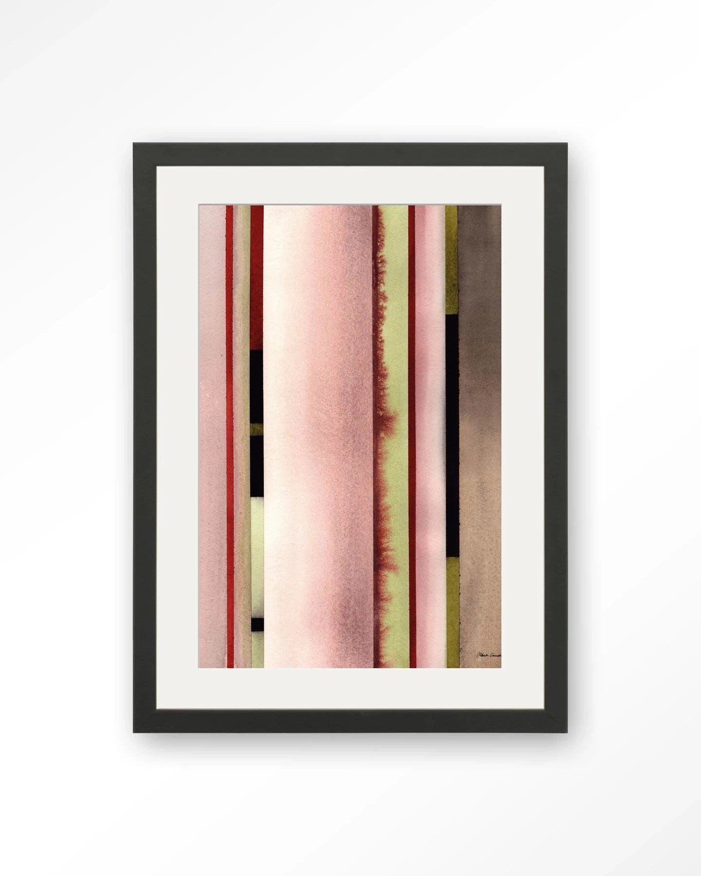 Vertical Rose - Moderne Wanddecoratie | Artprint, Glass Art, Wandkleed by Urban Cotton