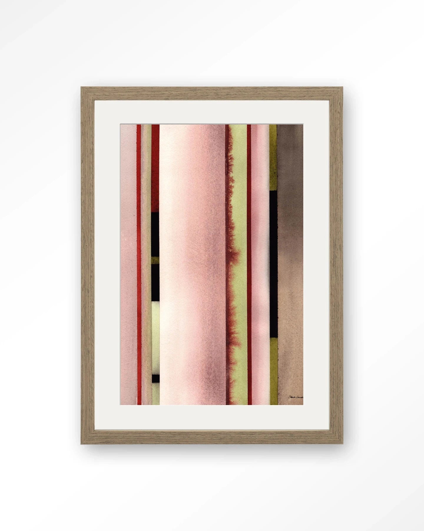 Vertical Rose - Moderne Wanddecoratie | Artprint, Glass Art, Wandkleed by Urban Cotton
