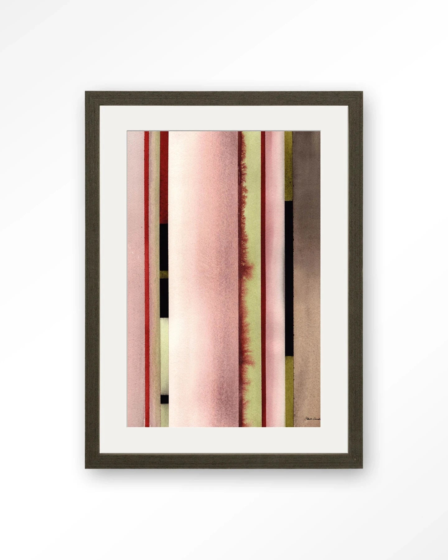 Vertical Rose - Moderne Wanddecoratie | Artprint, Glass Art, Wandkleed by Urban Cotton
