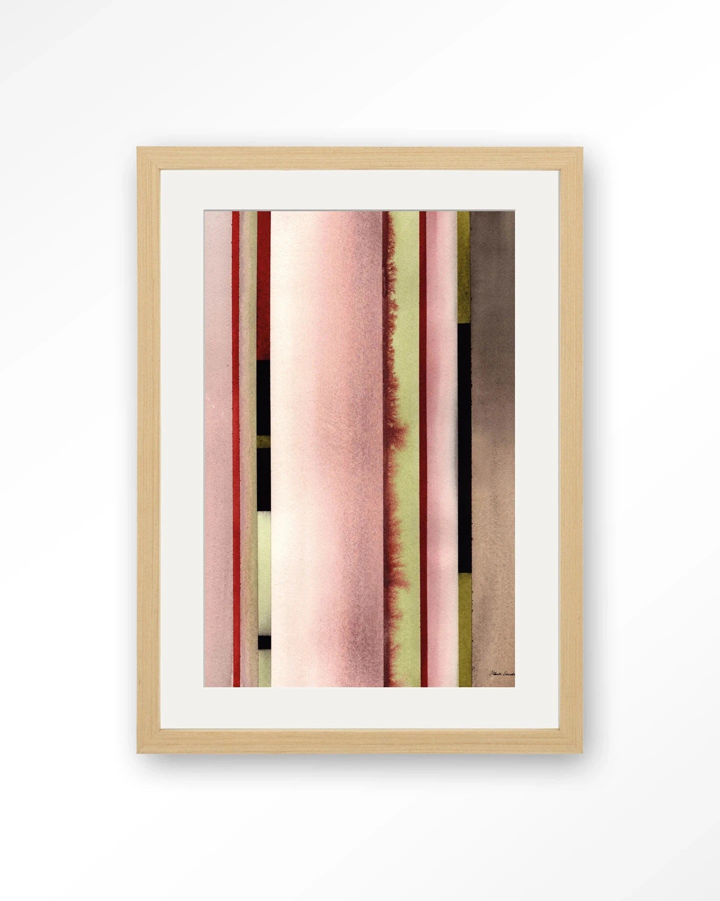 Vertical Rose - Moderne Wanddecoratie | Artprint, Glass Art, Wandkleed by Urban Cotton