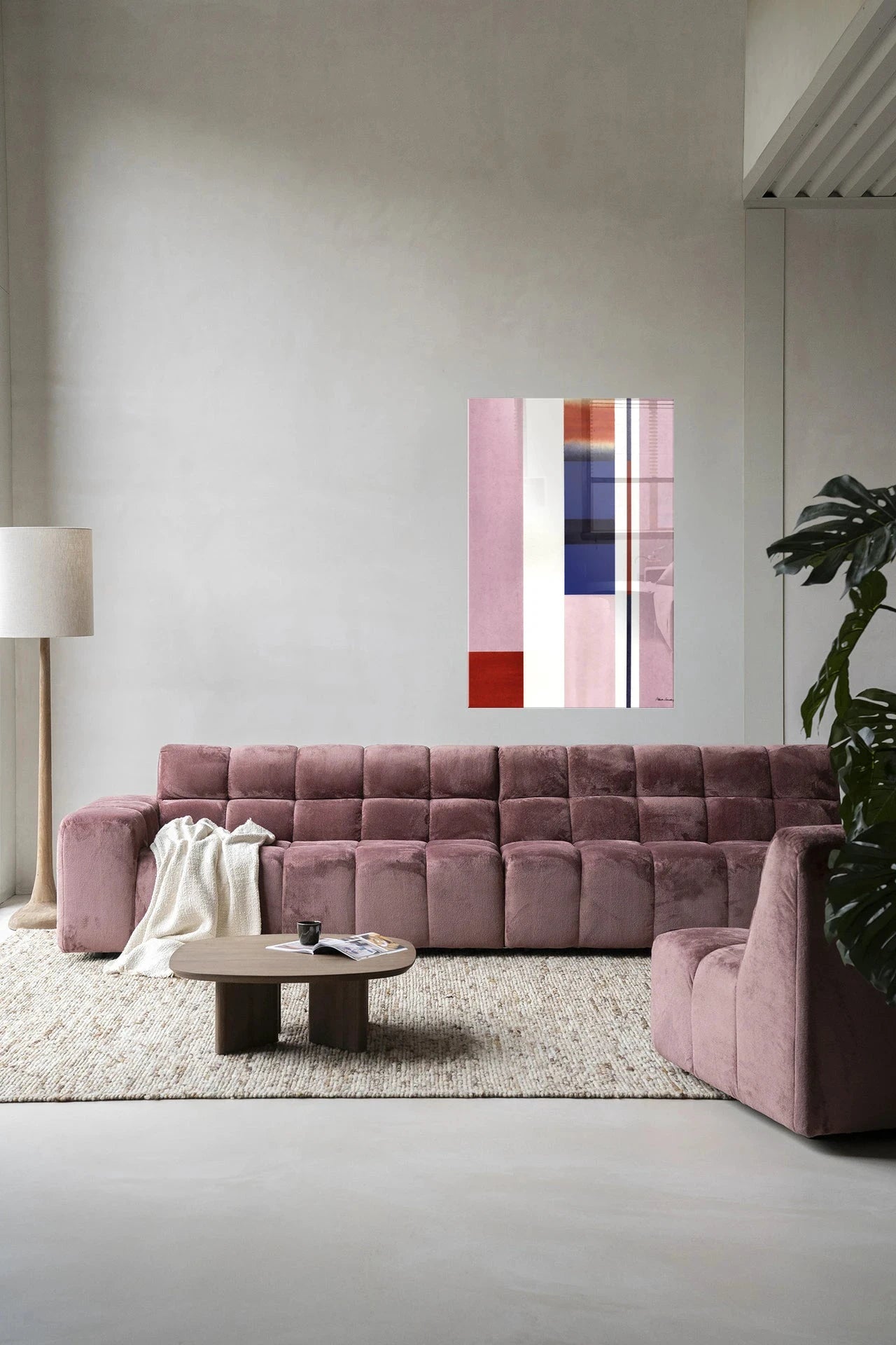 Vertical Lilac - Moderne Wanddecoratie | Artprint, Glass Art, Wandkleed by Urban Cotton