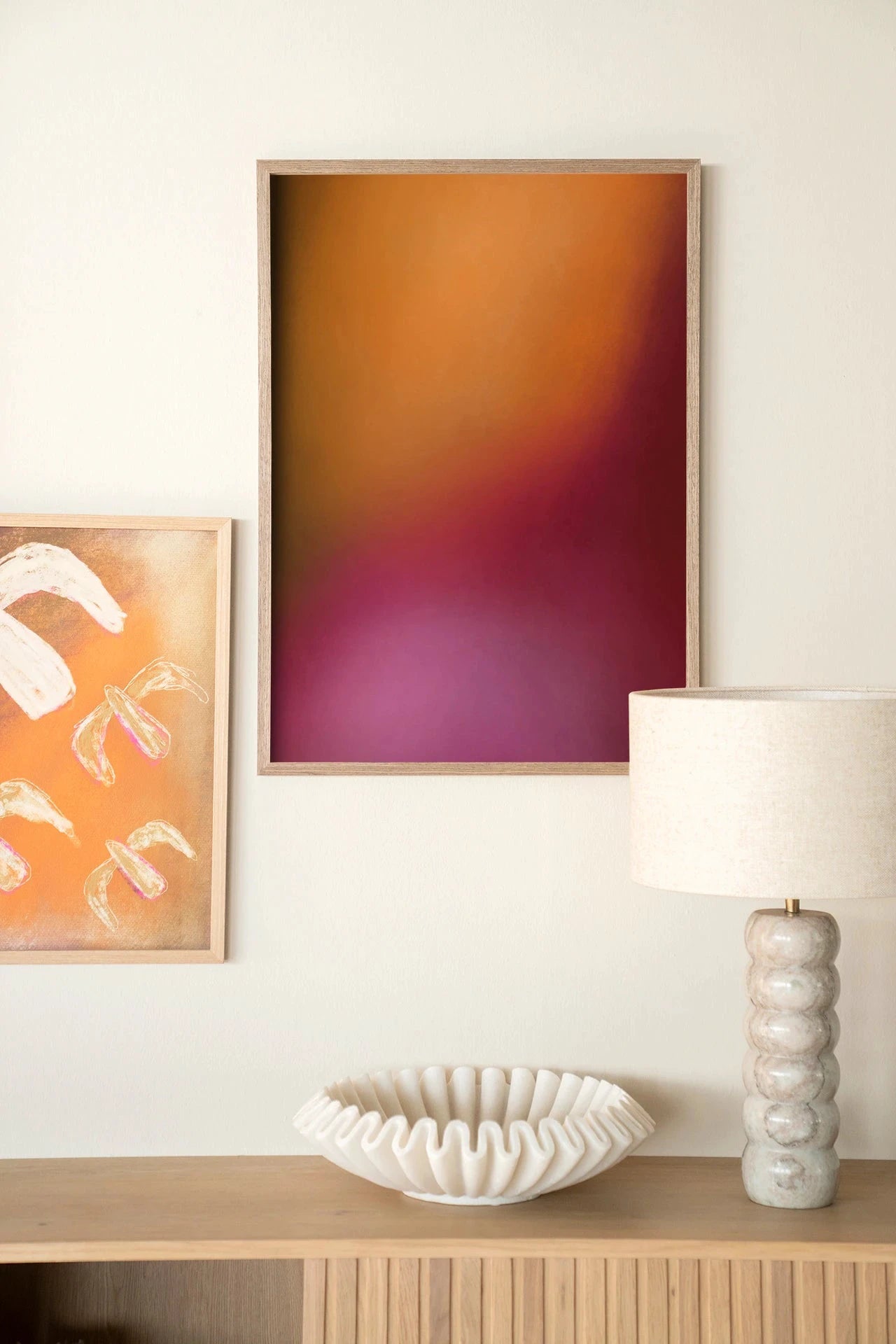 Aurora 1 - Moderne Wanddecoratie | Artprint, Glass Art, Wandkleed by Urban Cotton