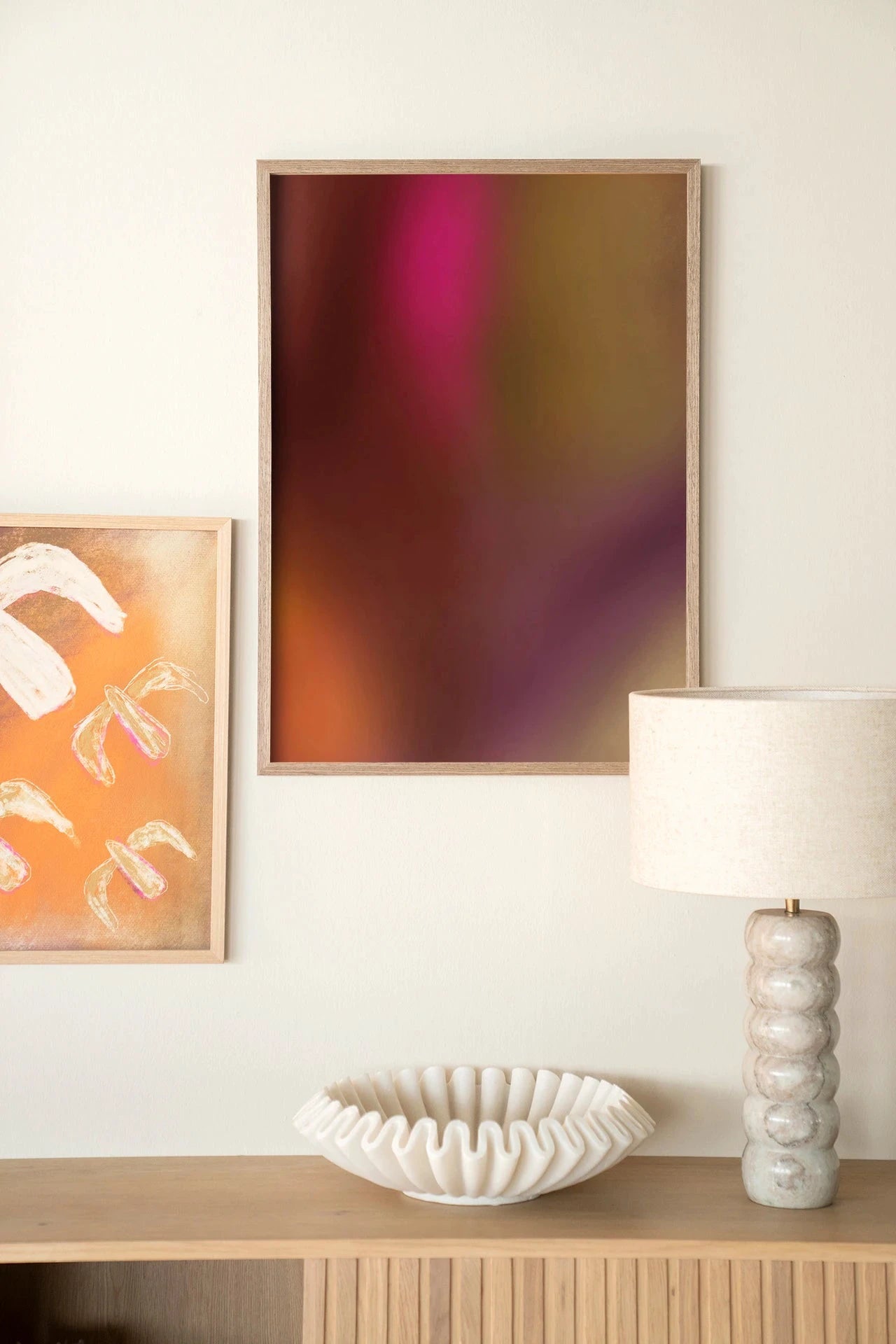 Aurora 2 - Moderne Wanddecoratie | Artprint, Glass Art, Wandkleed by Urban Cotton