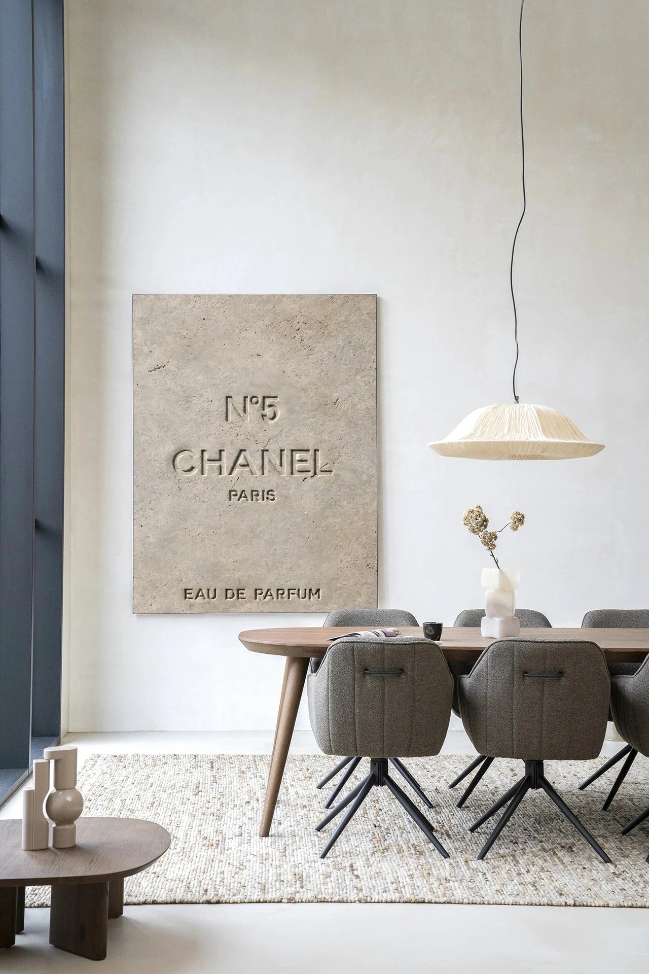 Number 5 - Moderne Wanddecoratie | Artprint, Glass Art, Wandkleed by Urban Cotton