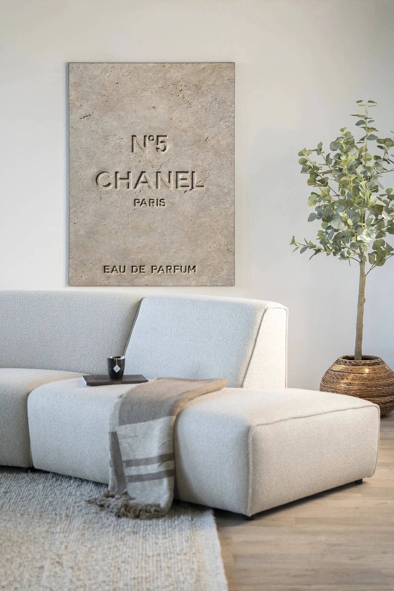 Number 5 - Moderne Wanddecoratie | Artprint, Glass Art, Wandkleed by Urban Cotton