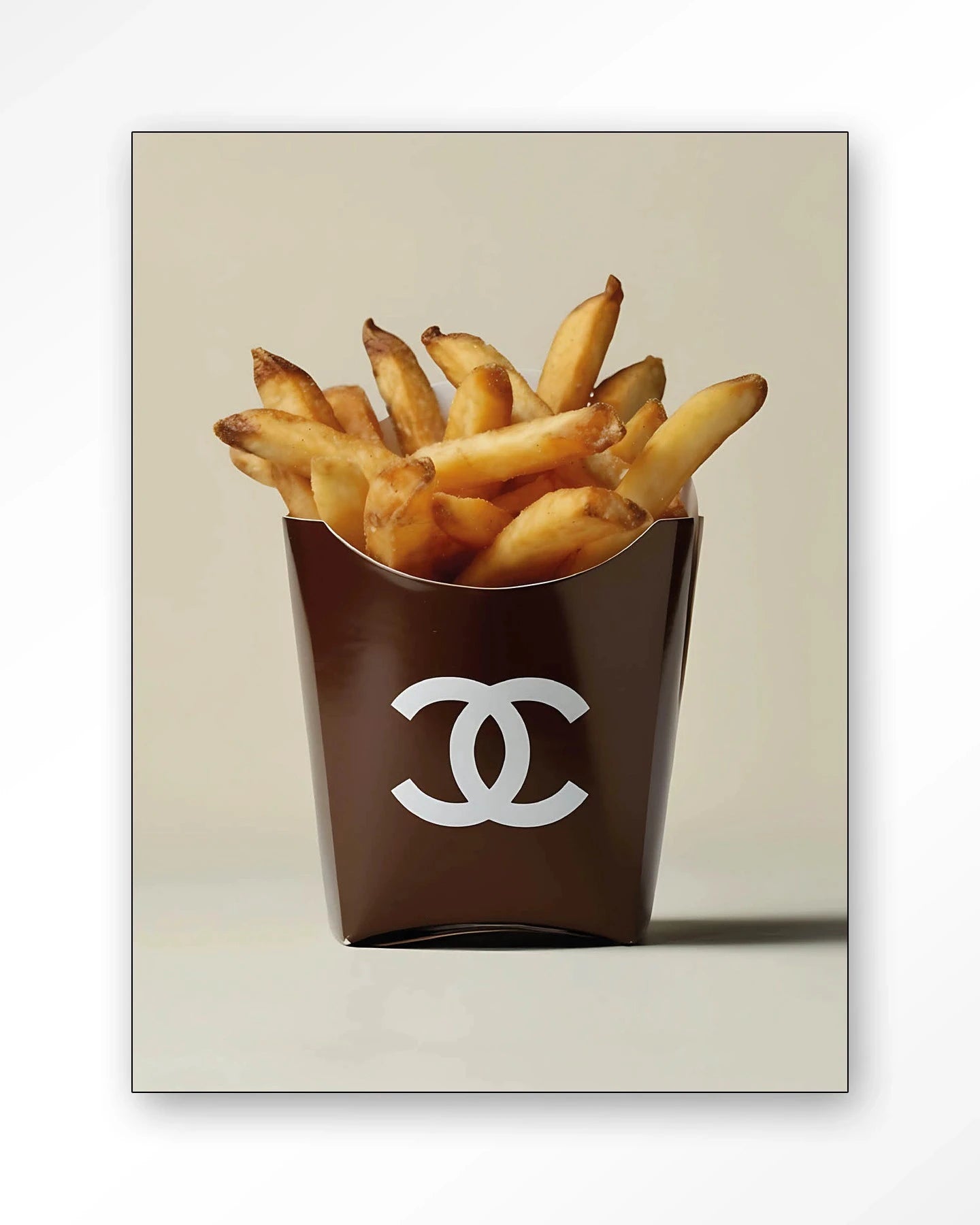 Luxury Fries - Moderne Wanddecoratie | Artprint, Glass Art, Wandkleed by Urban Cotton