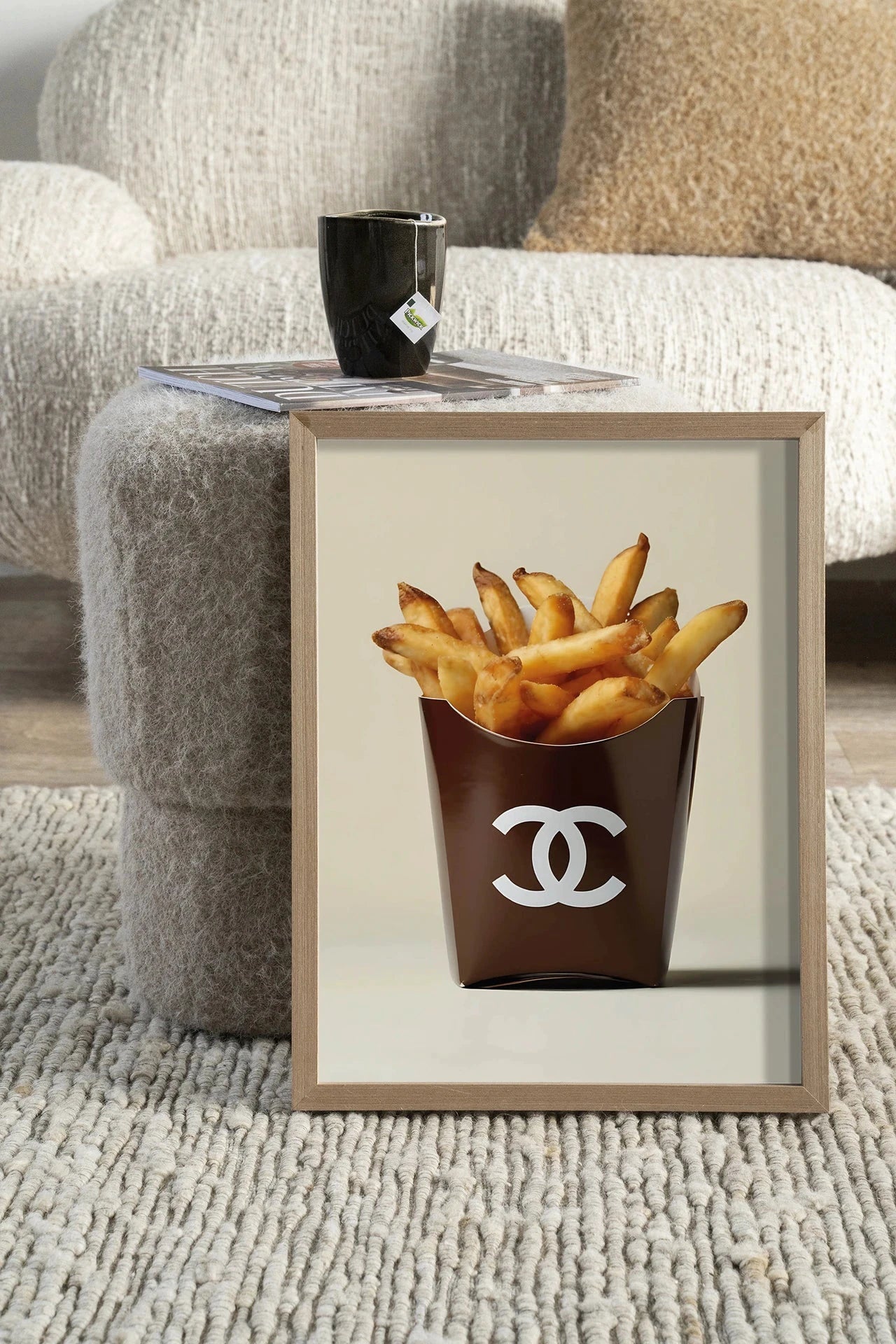 Luxury Fries - Moderne Wanddecoratie | Artprint, Glass Art, Wandkleed by Urban Cotton