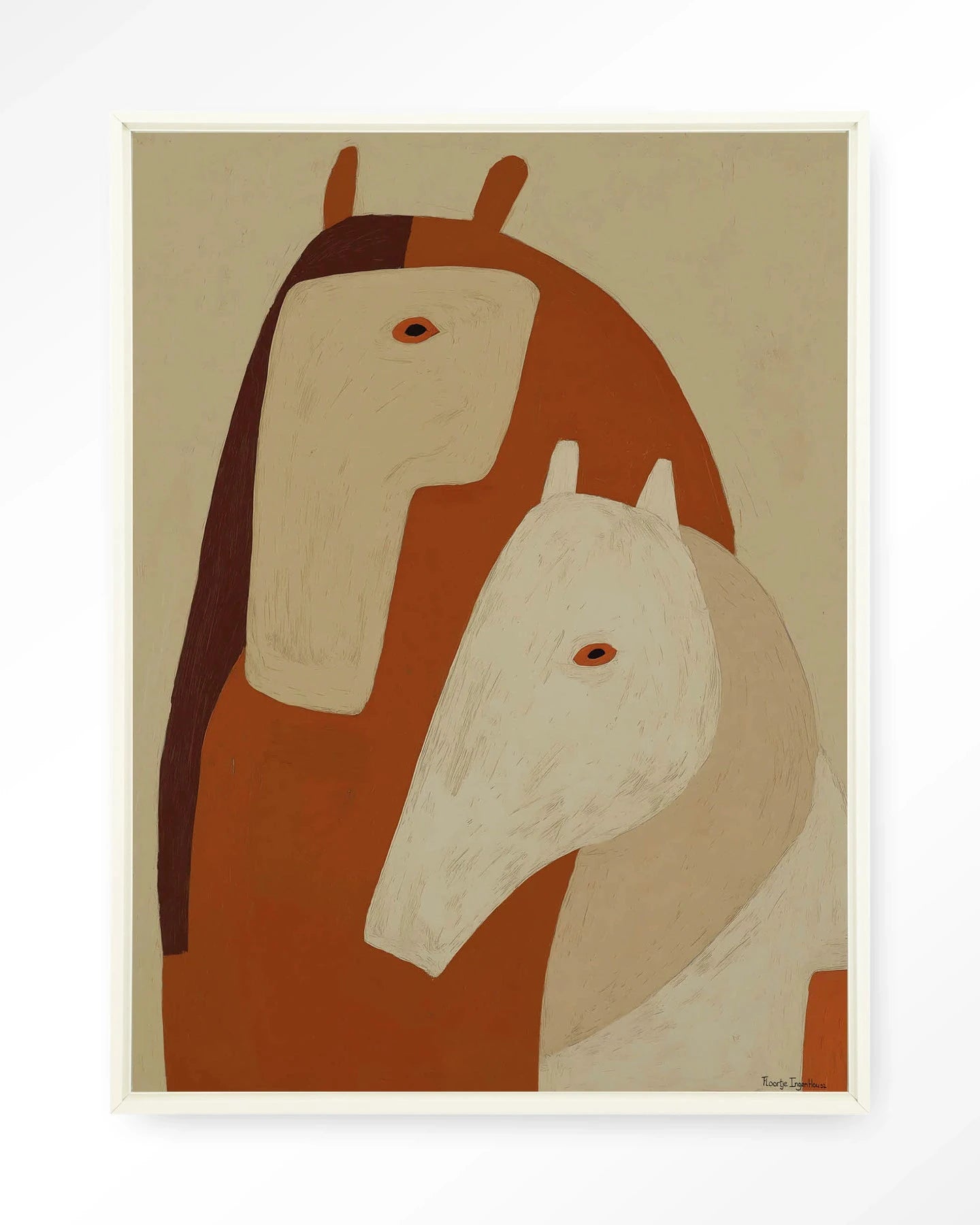 Held By Her - Moderne Wanddecoratie | Artprint, Glass Art, Wandkleed by Urban Cotton