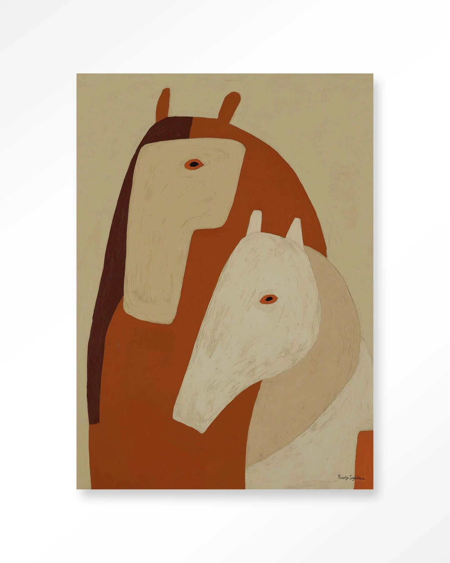 Held By Her - Moderne Wanddecoratie | Artprint, Glass Art, Wandkleed by Urban Cotton