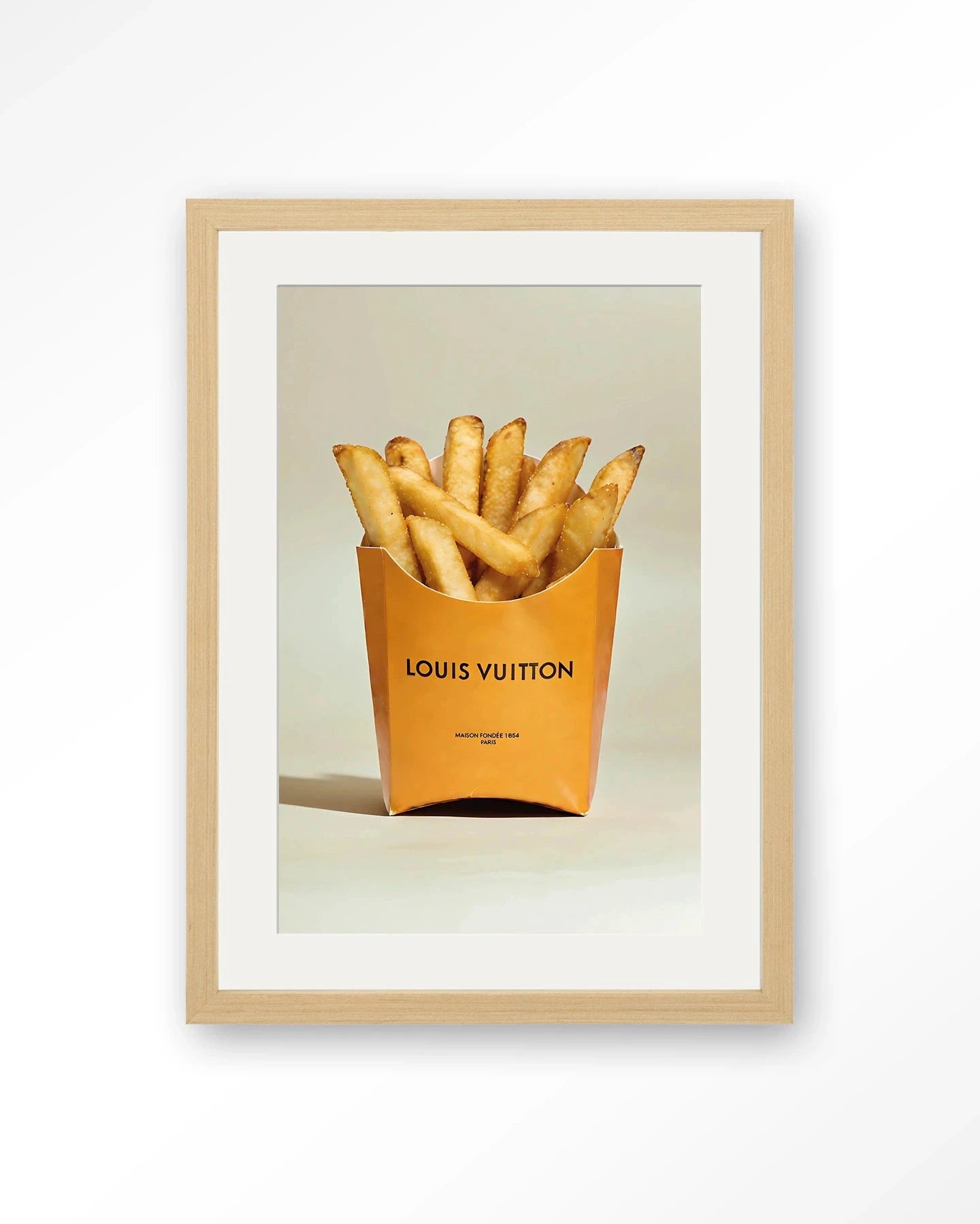LV Fries - Moderne Wanddecoratie | Artprint, Glass Art, Wandkleed by Urban Cotton