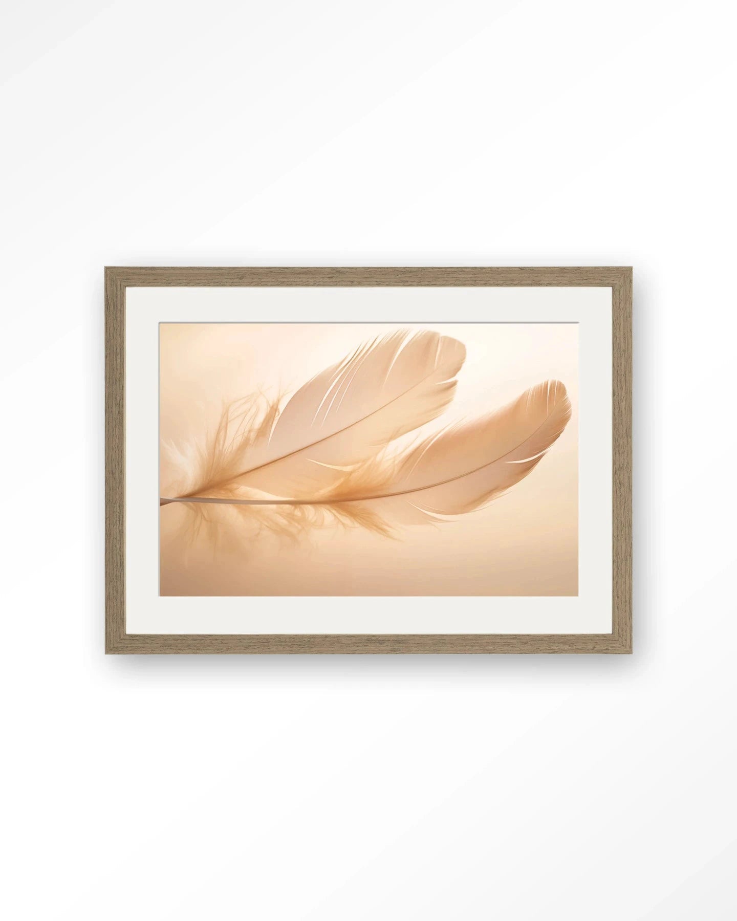 Light Feather - Moderne Wanddecoratie | Artprint, Glass Art, Wandkleed by Urban Cotton