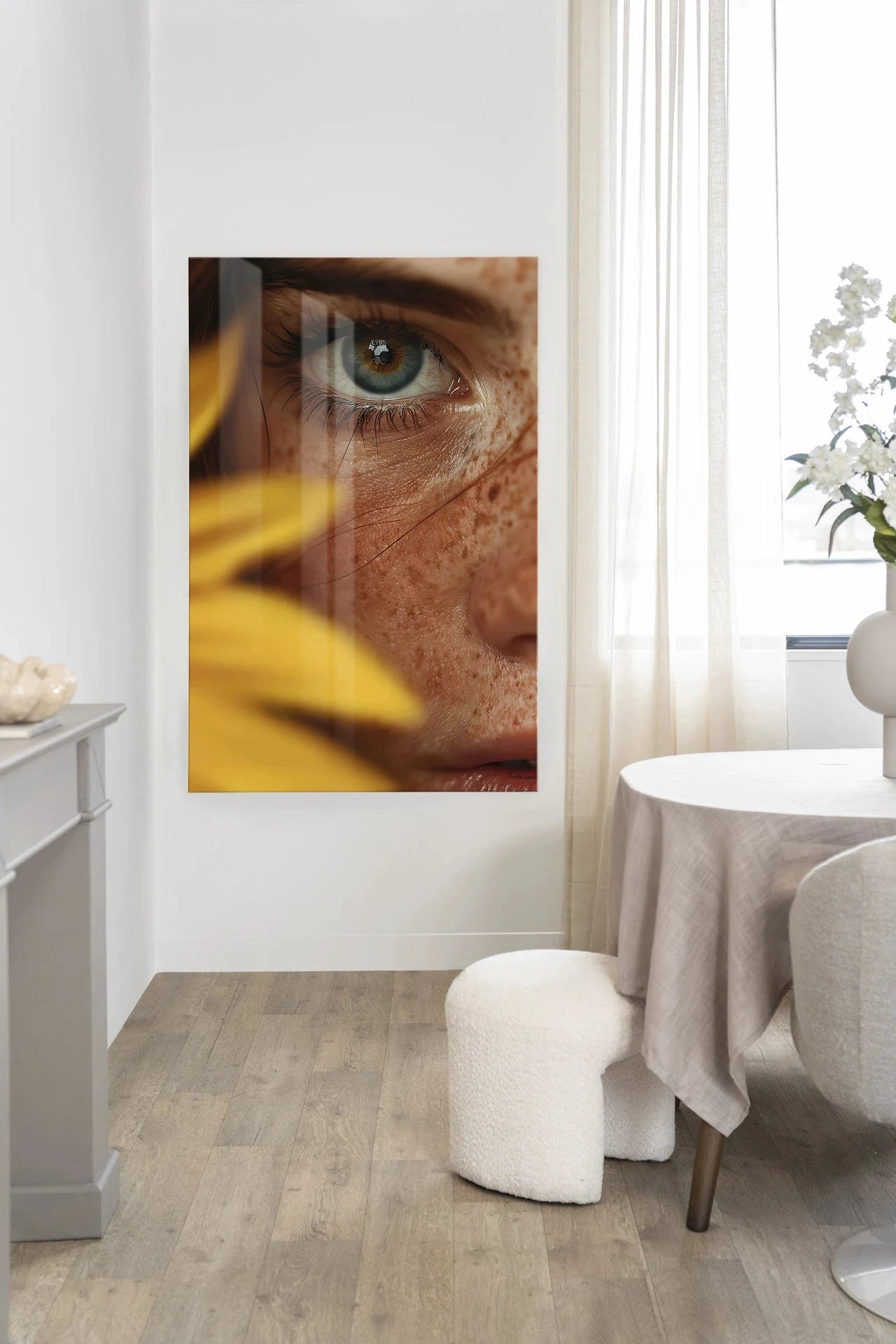 Sunflower - Moderne Wanddecoratie | Artprint, Glass Art, Wandkleed by Urban Cotton