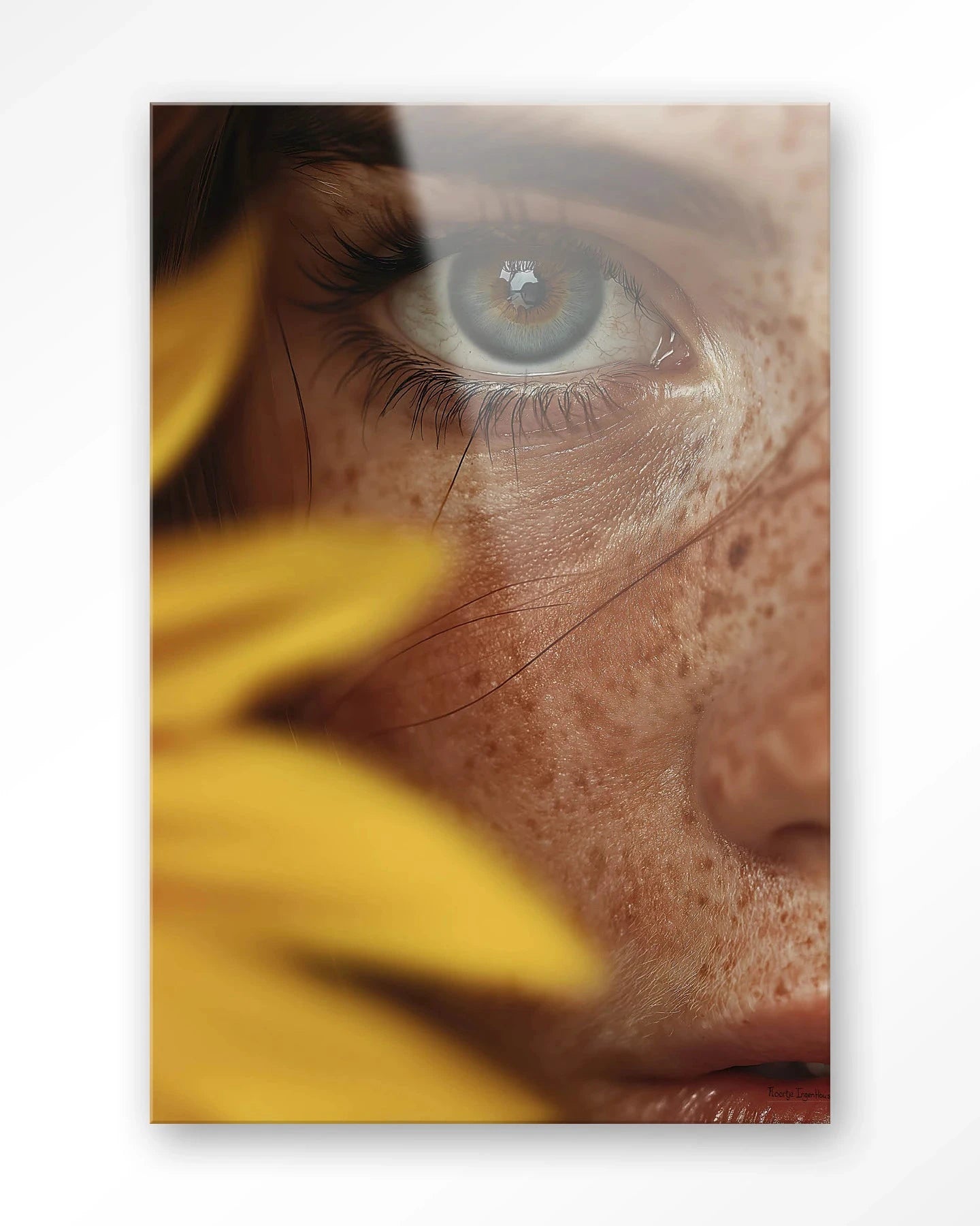 Sunflower - Moderne Wanddecoratie | Artprint, Glass Art, Wandkleed by Urban Cotton