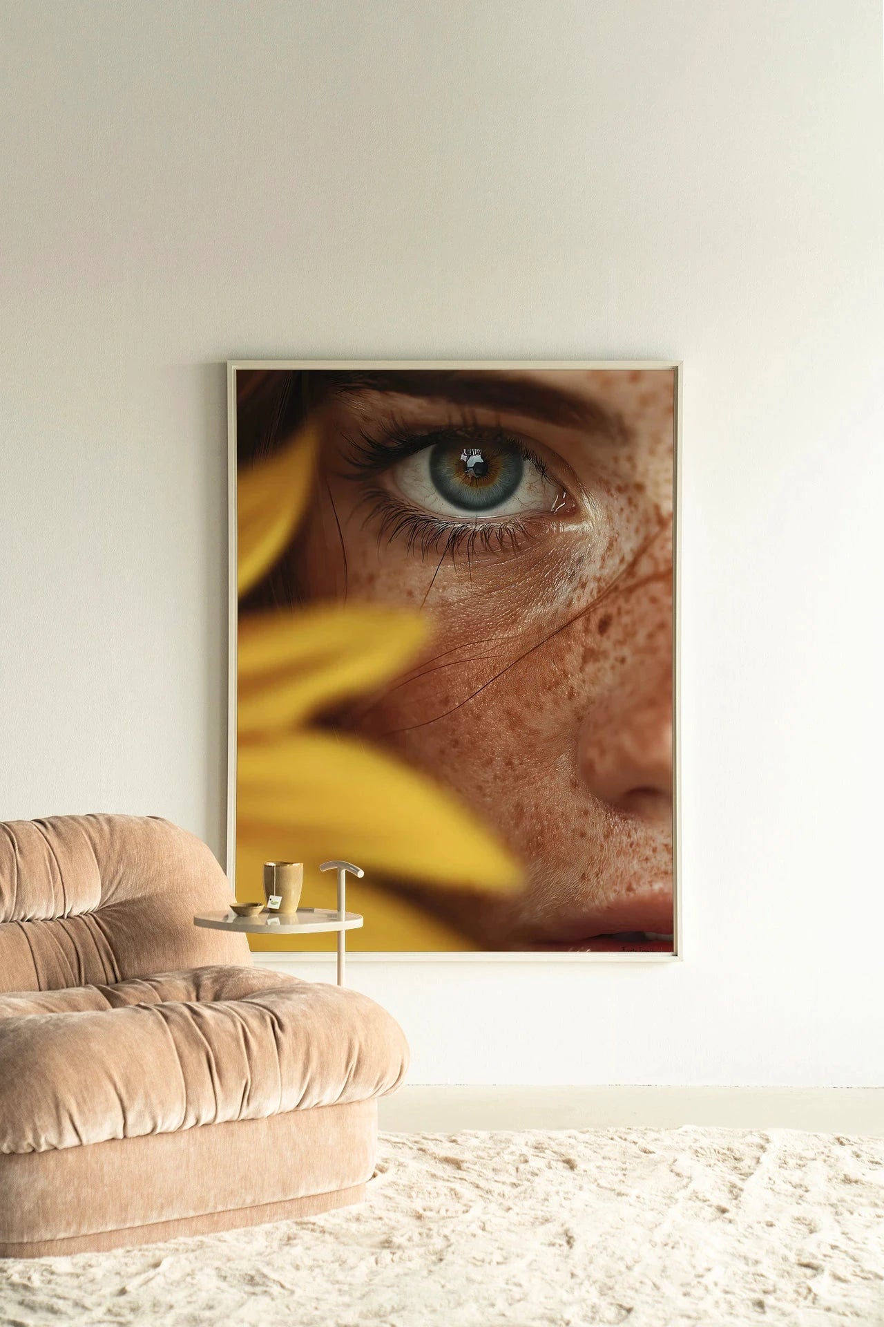 Sunflower - Moderne Wanddecoratie | Artprint, Glass Art, Wandkleed by Urban Cotton