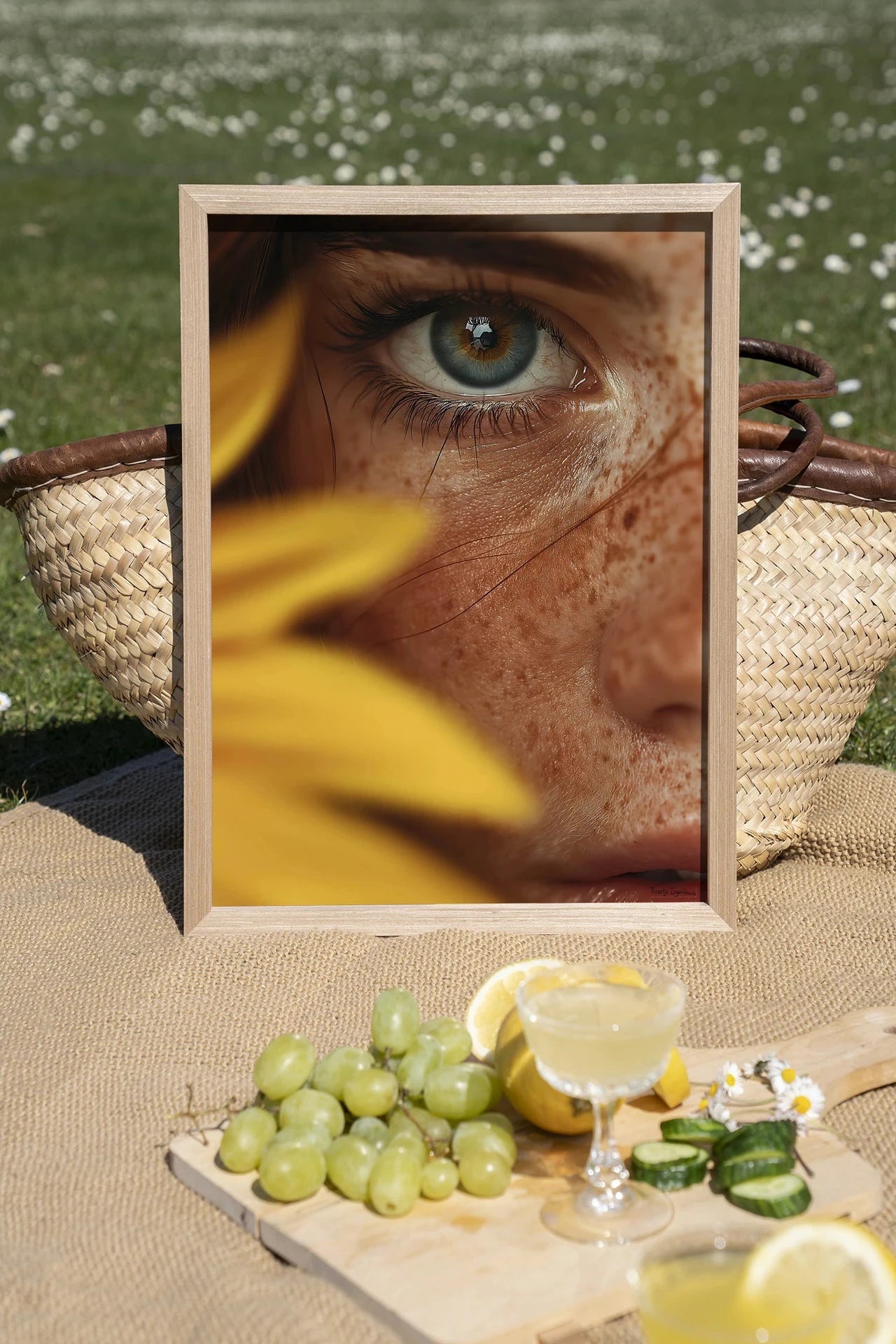 Sunflower - Moderne Wanddecoratie | Artprint, Glass Art, Wandkleed by Urban Cotton