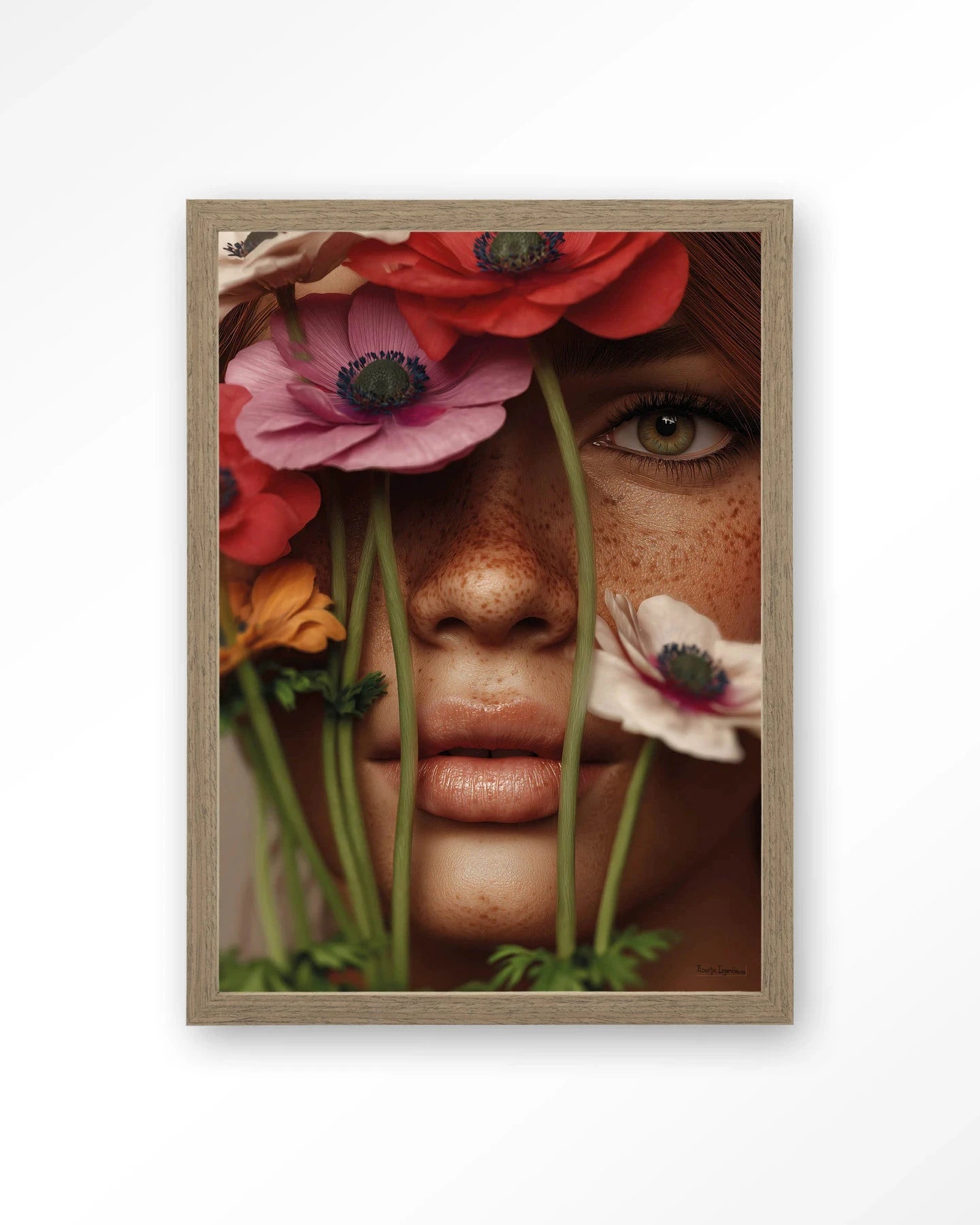 Anemone - Moderne Wanddecoratie | Artprint, Glass Art, Wandkleed by Urban Cotton