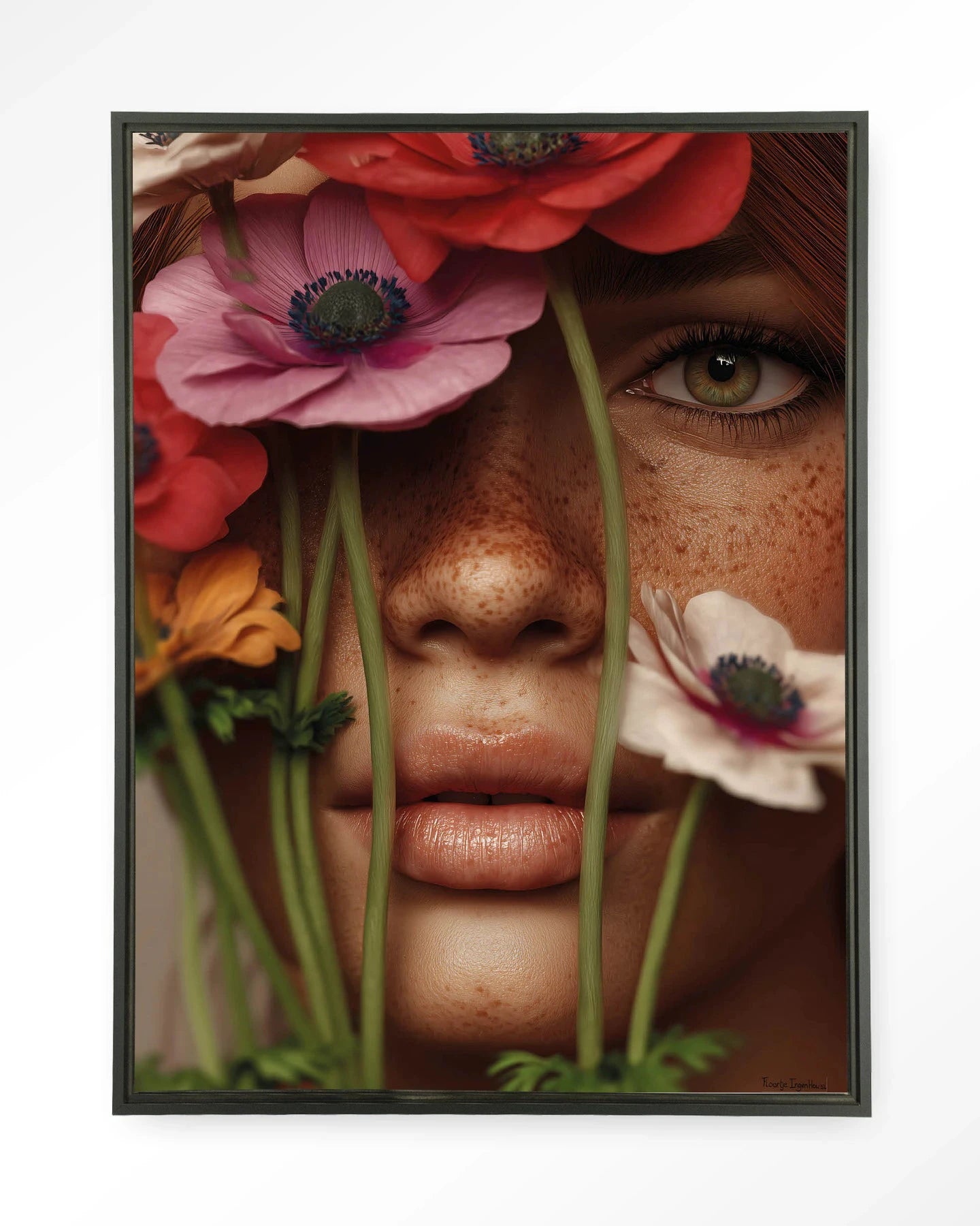 Anemone - Moderne Wanddecoratie | Artprint, Glass Art, Wandkleed by Urban Cotton