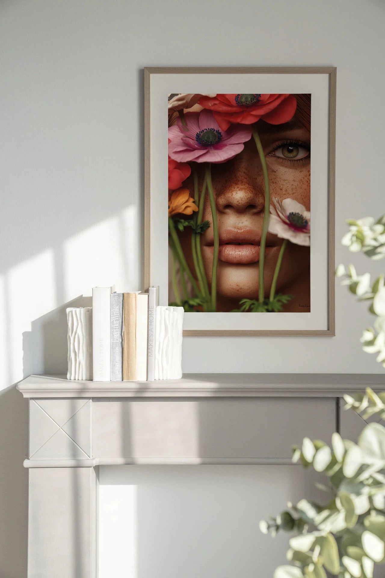 Anemone - Moderne Wanddecoratie | Artprint, Glass Art, Wandkleed by Urban Cotton