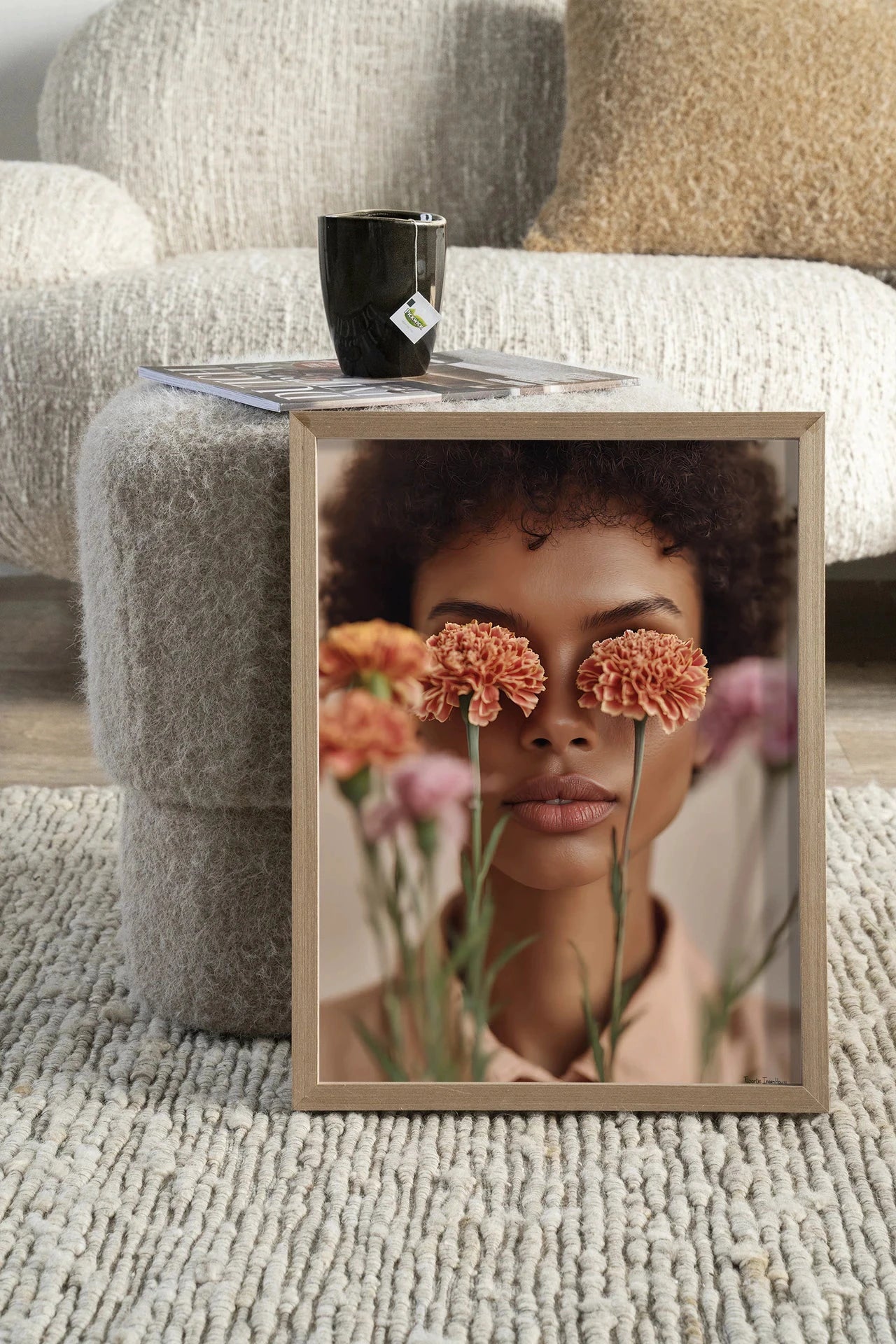 Carnation - Moderne Wanddecoratie | Artprint, Glass Art, Wandkleed by Urban Cotton