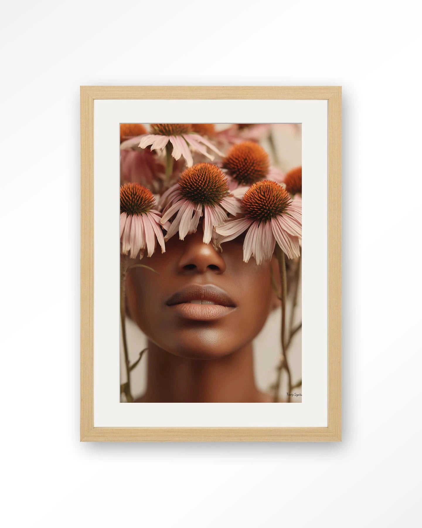 Coneflower - Moderne Wanddecoratie | Artprint, Glass Art, Wandkleed by Urban Cotton