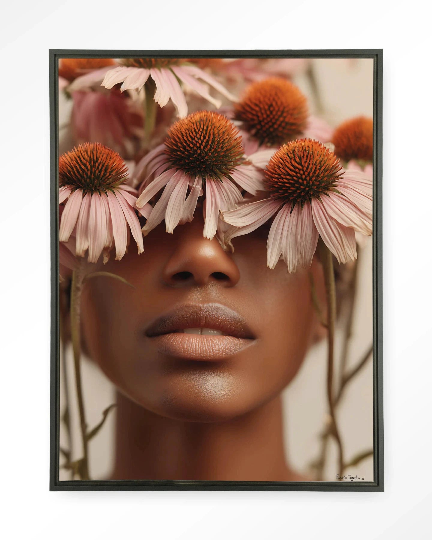 Coneflower - Moderne Wanddecoratie | Artprint, Glass Art, Wandkleed by Urban Cotton