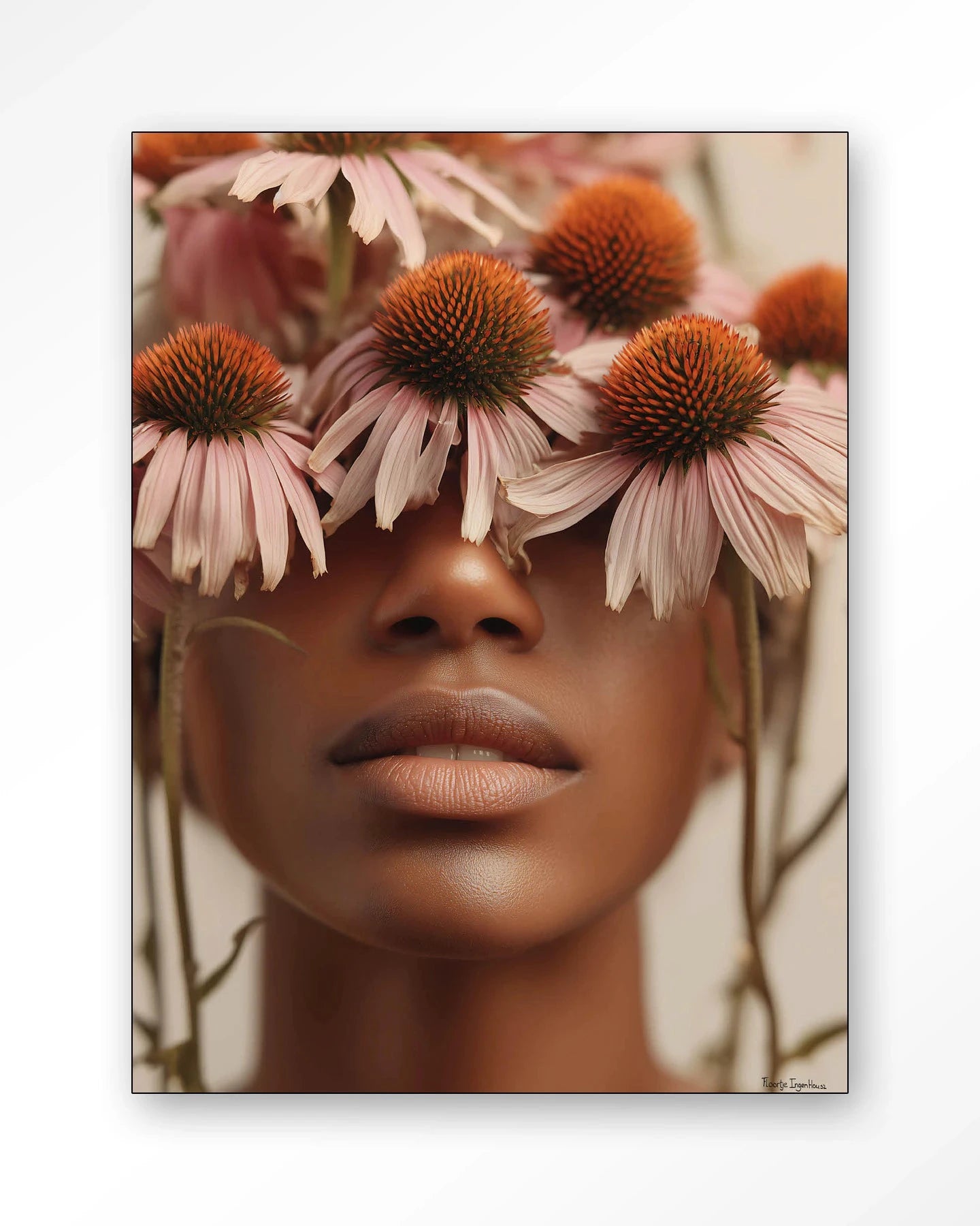 Coneflower - Moderne Wanddecoratie | Artprint, Glass Art, Wandkleed by Urban Cotton