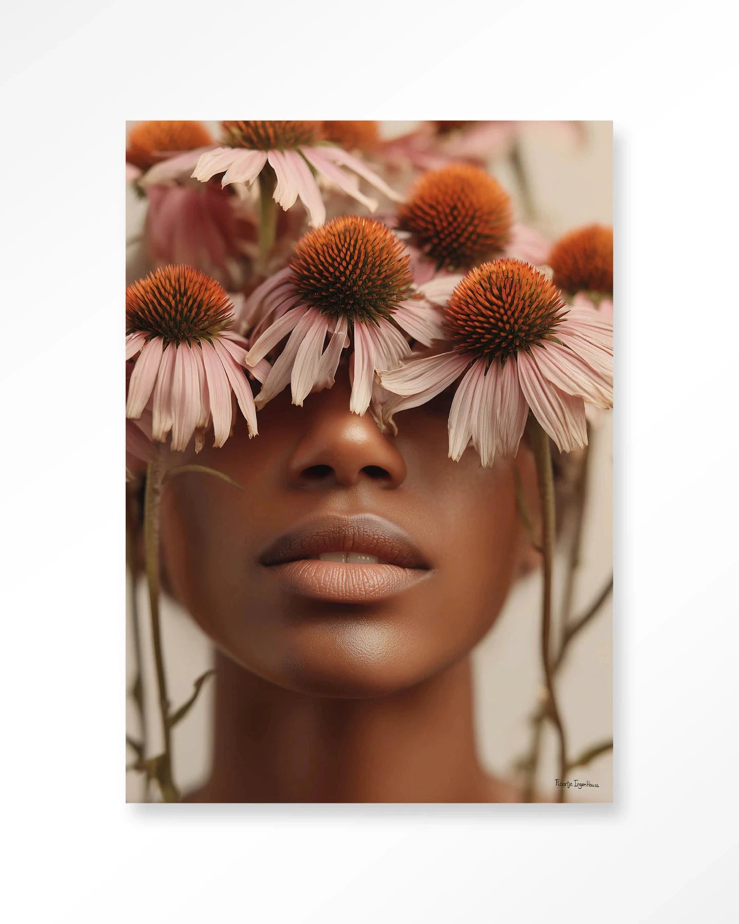 Coneflower - Moderne Wanddecoratie | Artprint, Glass Art, Wandkleed by Urban Cotton