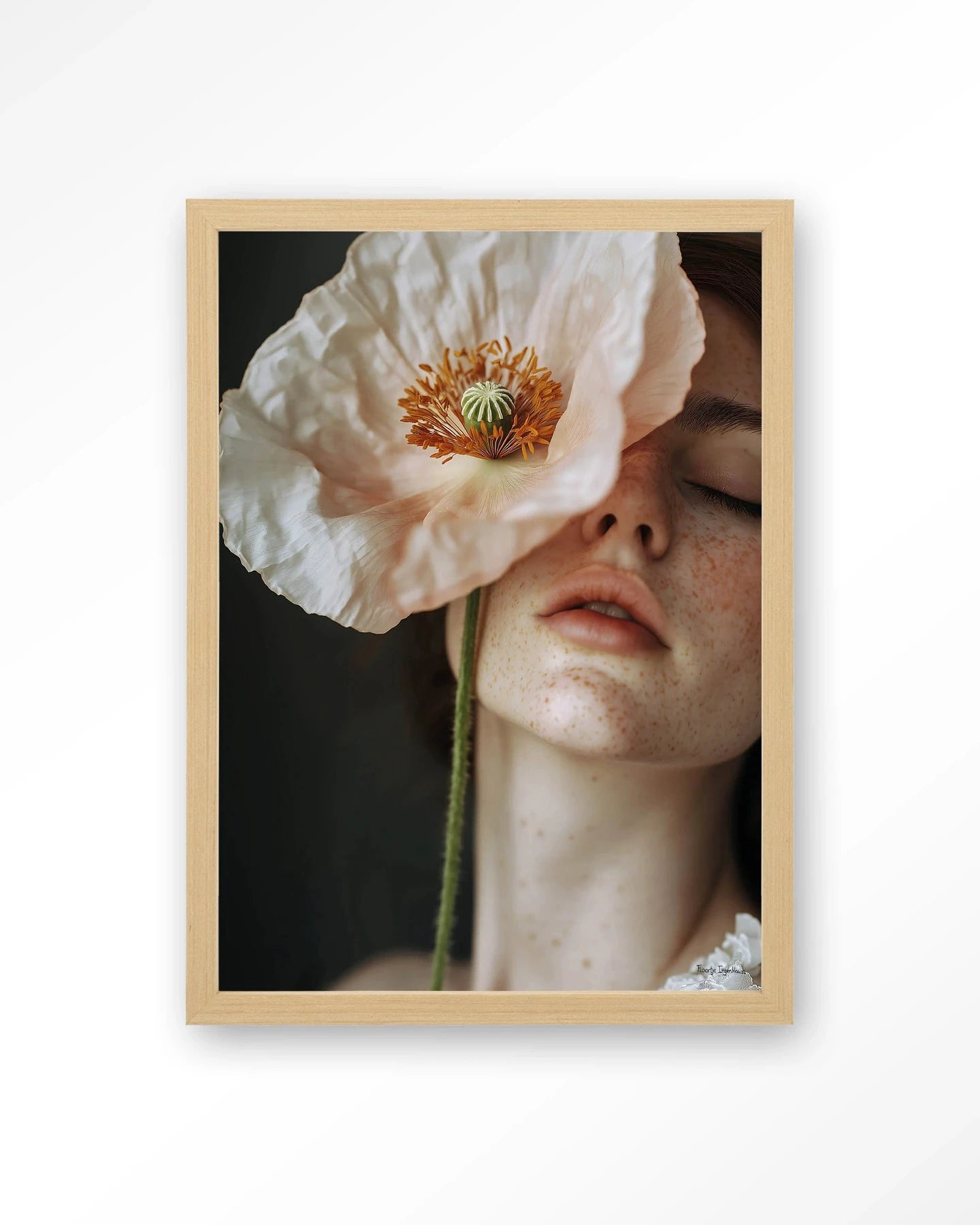 Poppy Flower - Moderne Wanddecoratie | Artprint, Glass Art, Wandkleed by Urban Cotton