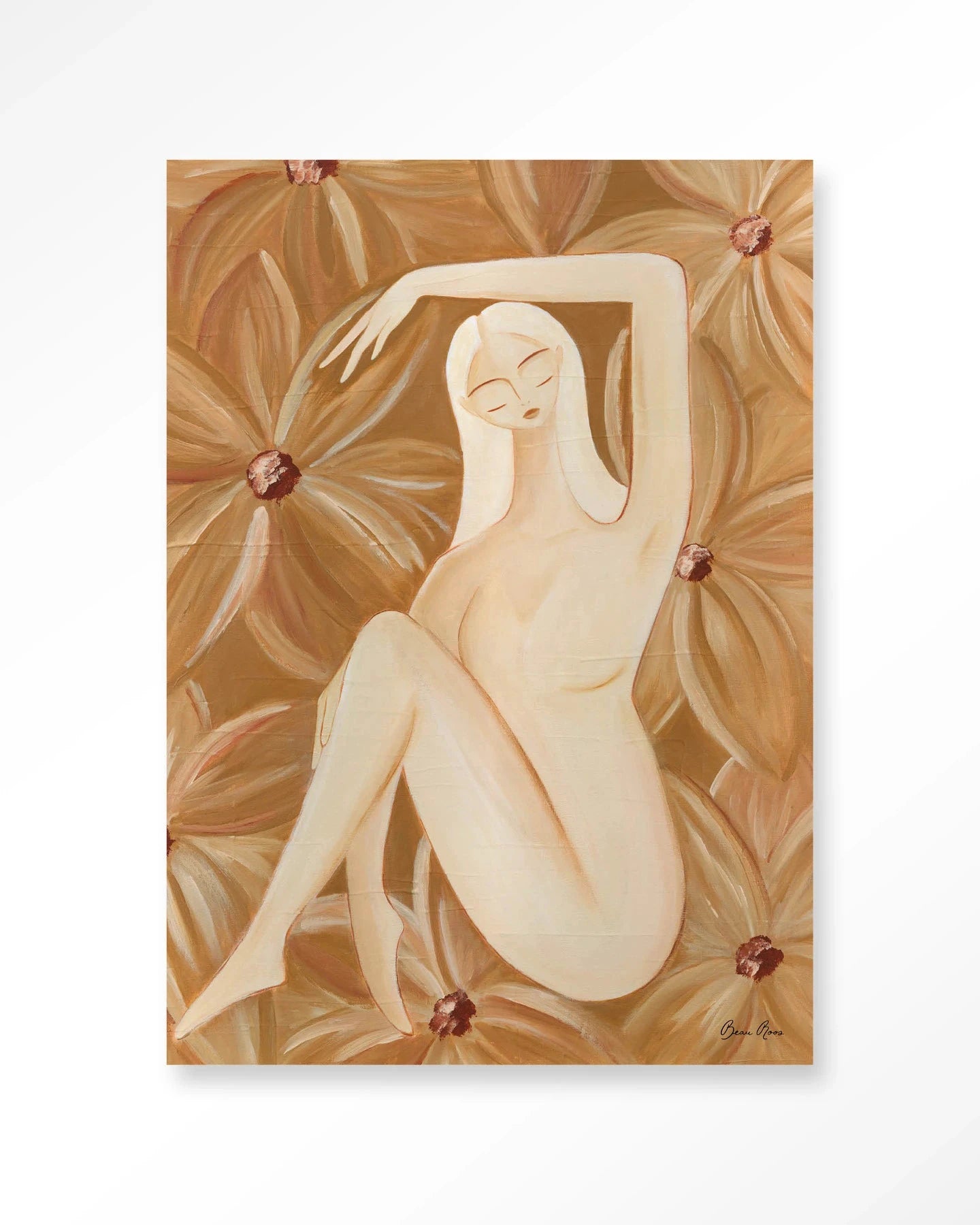 Freely Blooming - Moderne Wanddecoratie | Artprint, Glass Art, Wandkleed by Urban Cotton