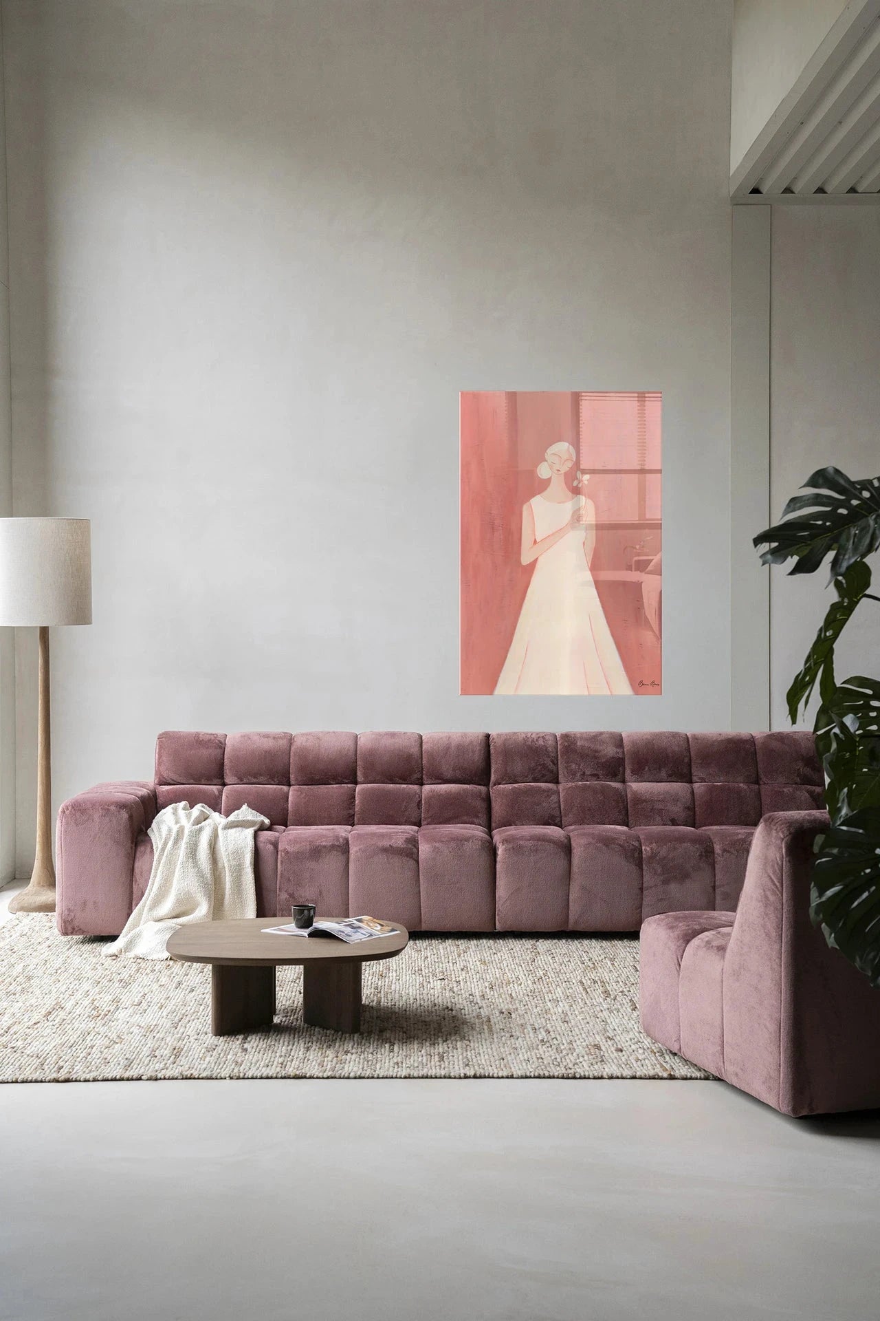 Polly - Moderne Wanddecoratie | Artprint, Glass Art, Wandkleed by Urban Cotton