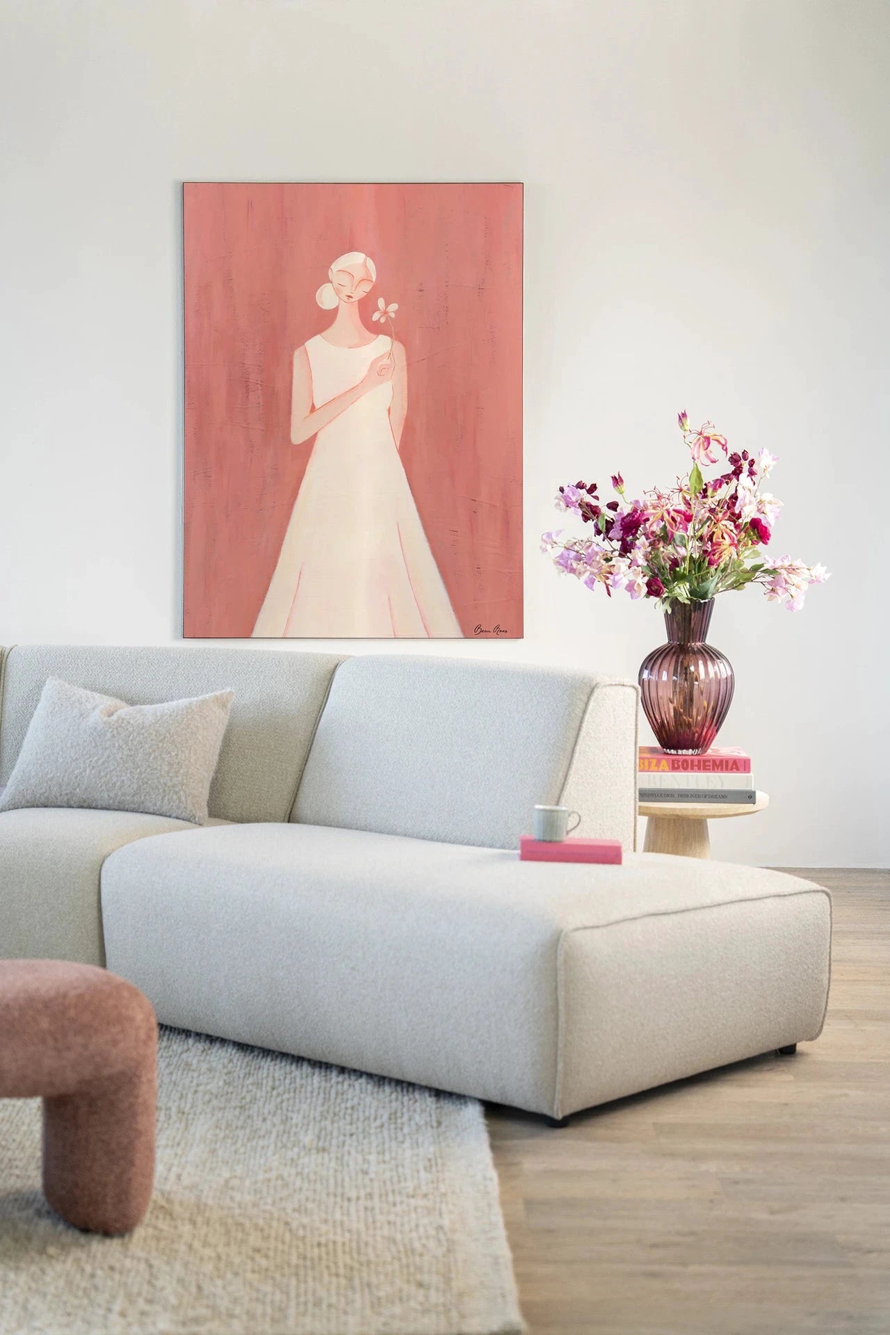 Polly - Moderne Wanddecoratie | Artprint, Glass Art, Wandkleed by Urban Cotton