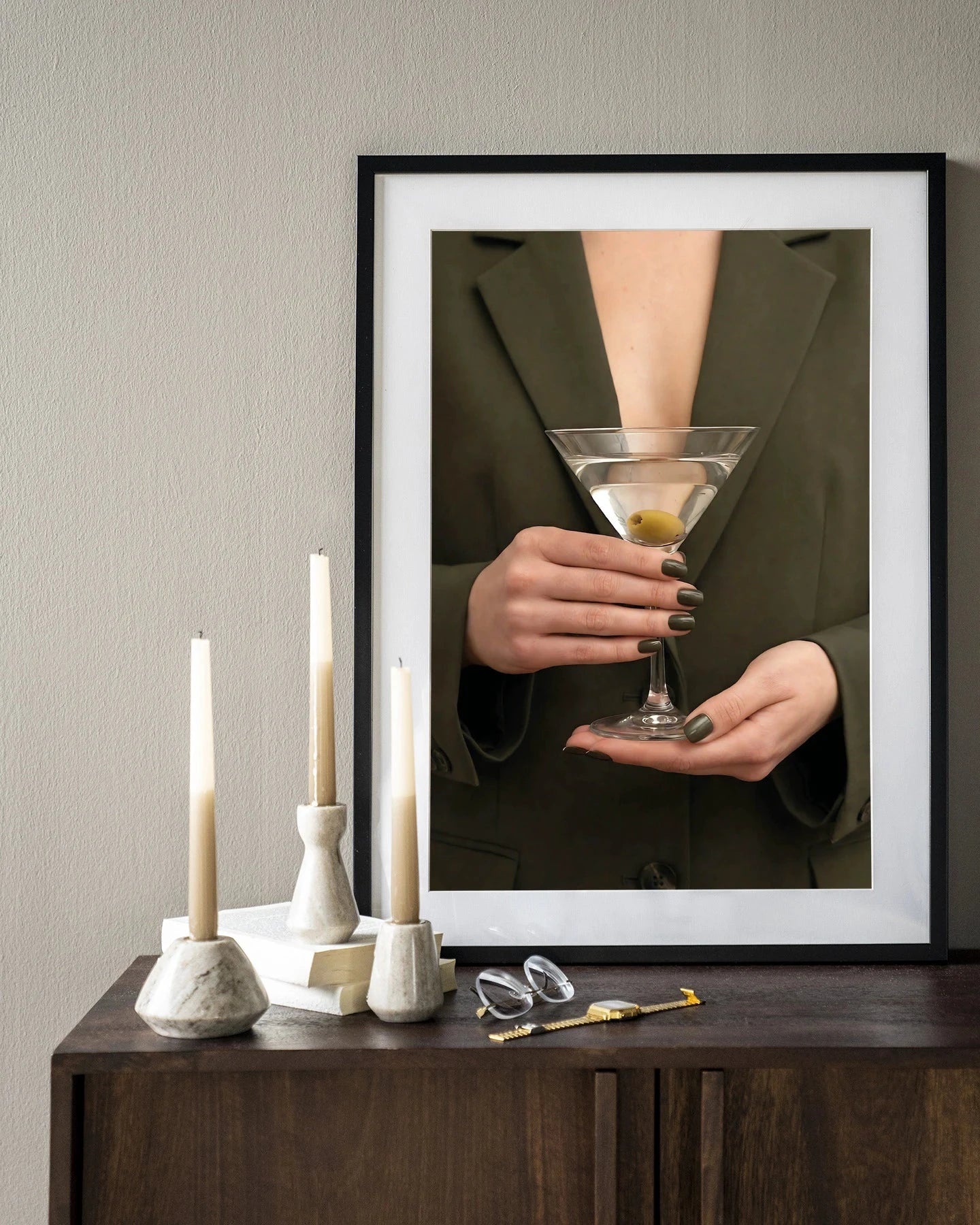 Classic Martini - Moderne Wanddecoratie | Artprint, Glass Art, Wandkleed by Urban Cotton
